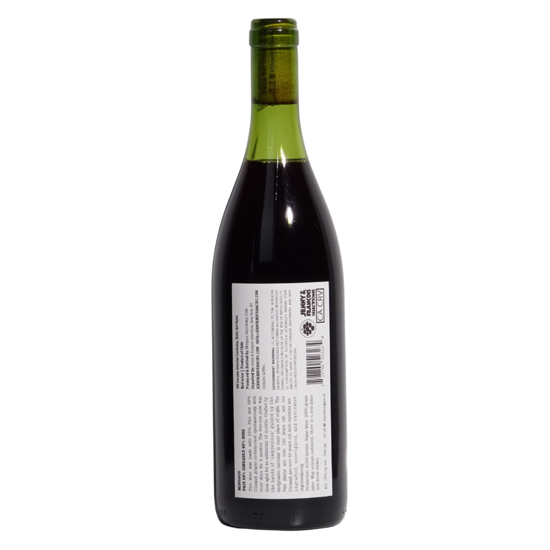 pais cinsault mingaco natural red chile back