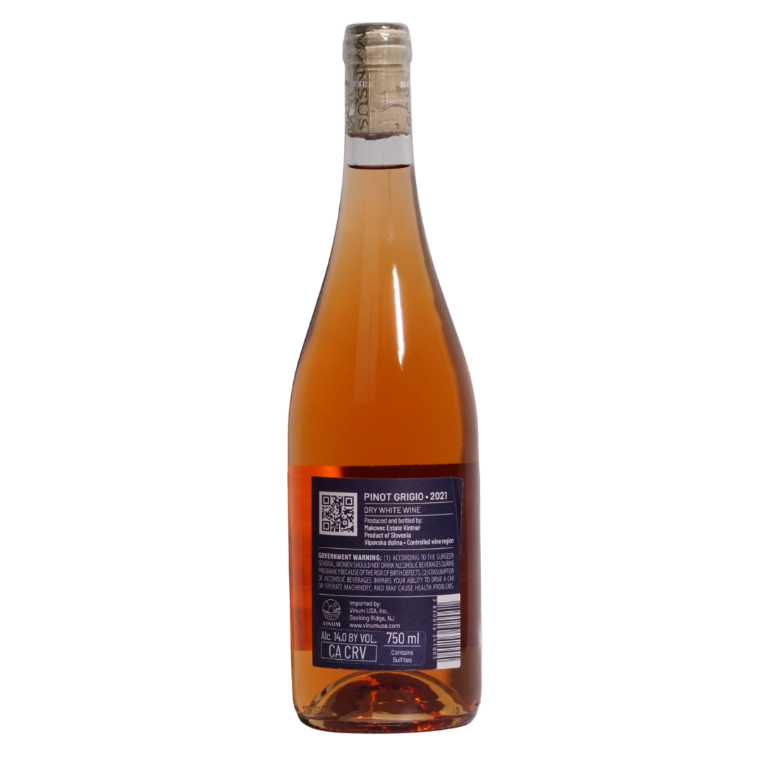 pinot grigio mansus natural white italy back