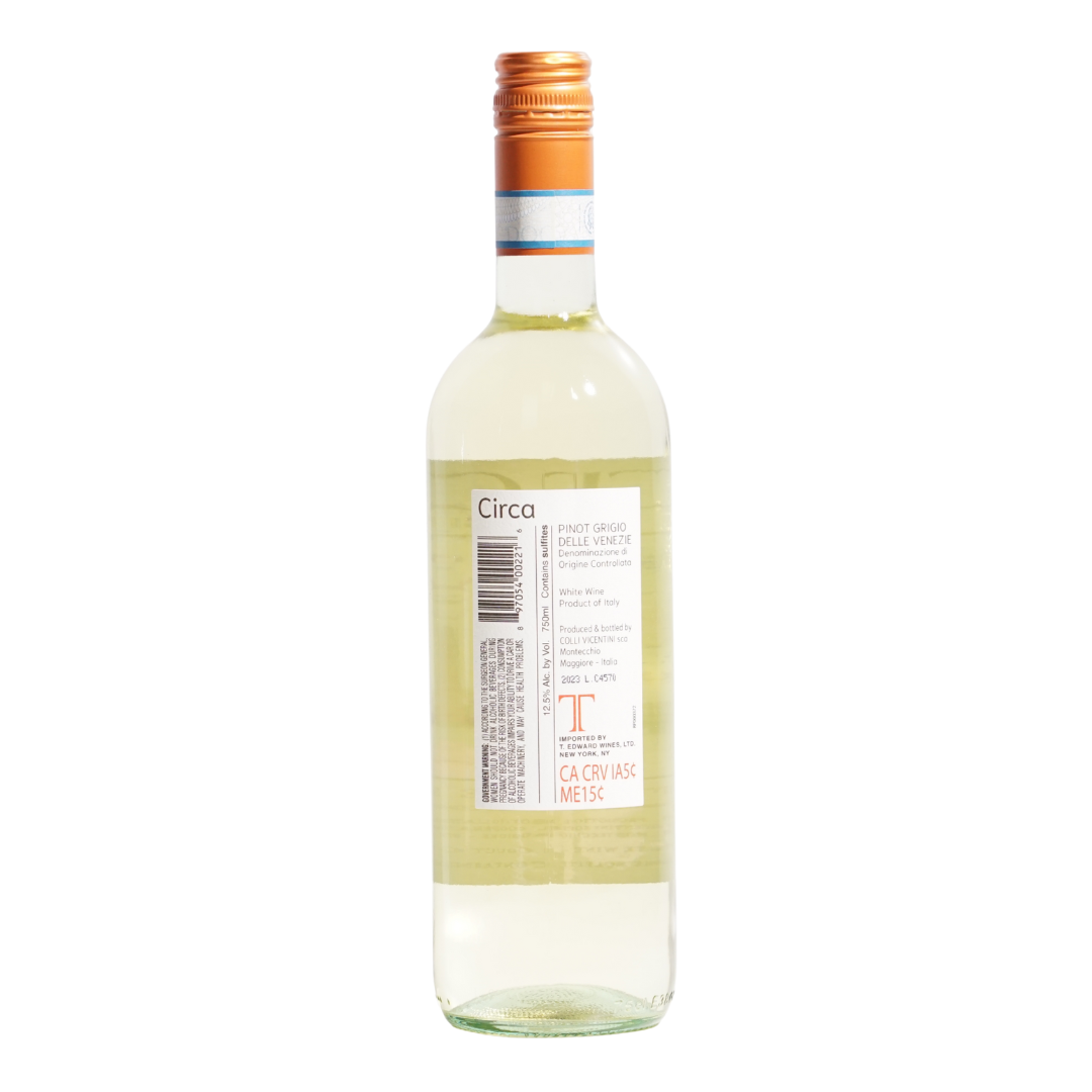 Pinot Grigio Stelvin by Circa Wines natural white wine from Veneto Italy
