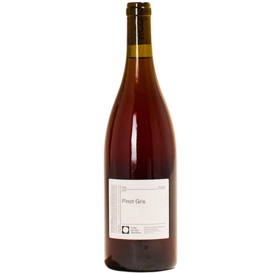 pinot gris keltis natural Orange wine Bizeljsko Slovenia backl