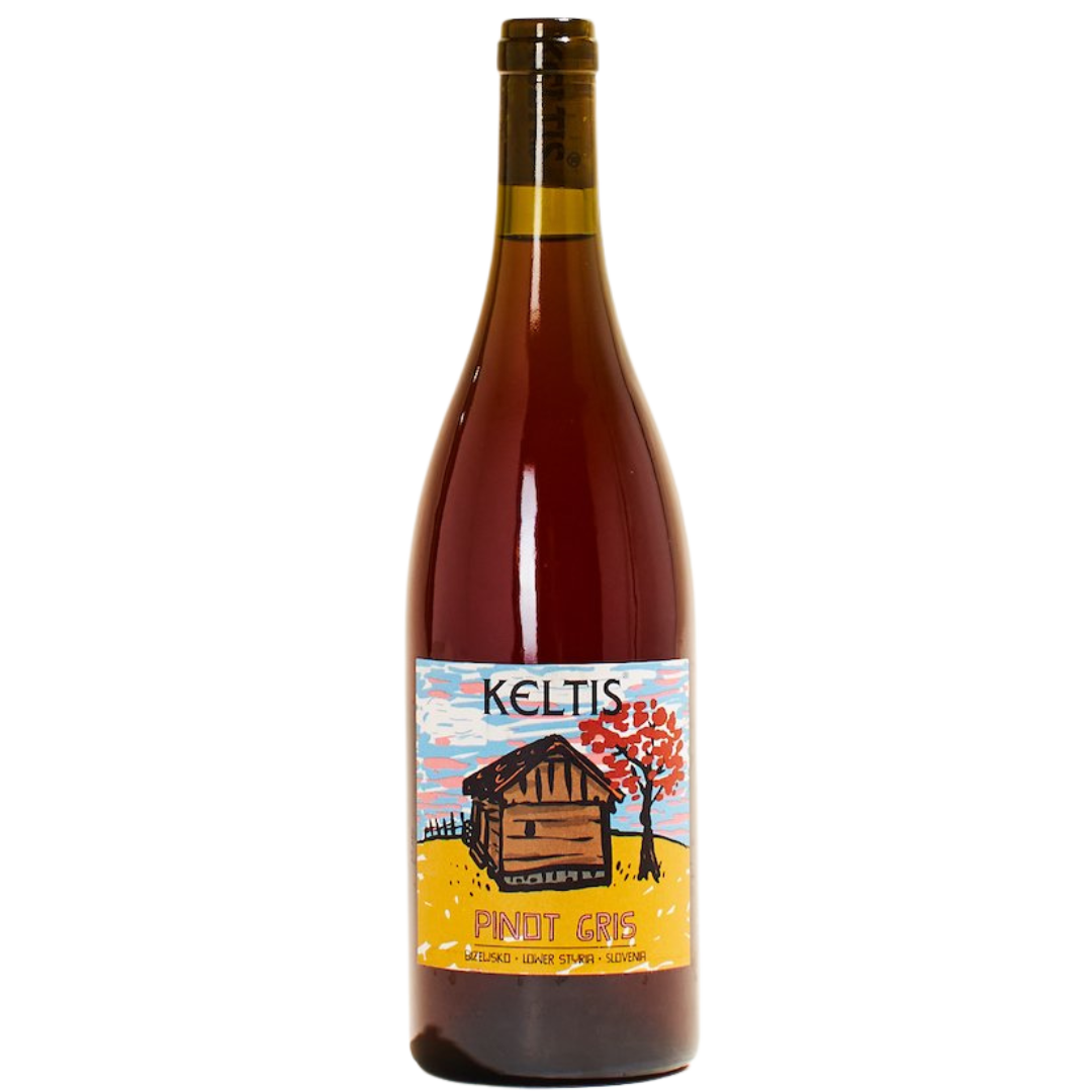 pinot gris keltis natural Orange wine Bizeljsko Slovenia front