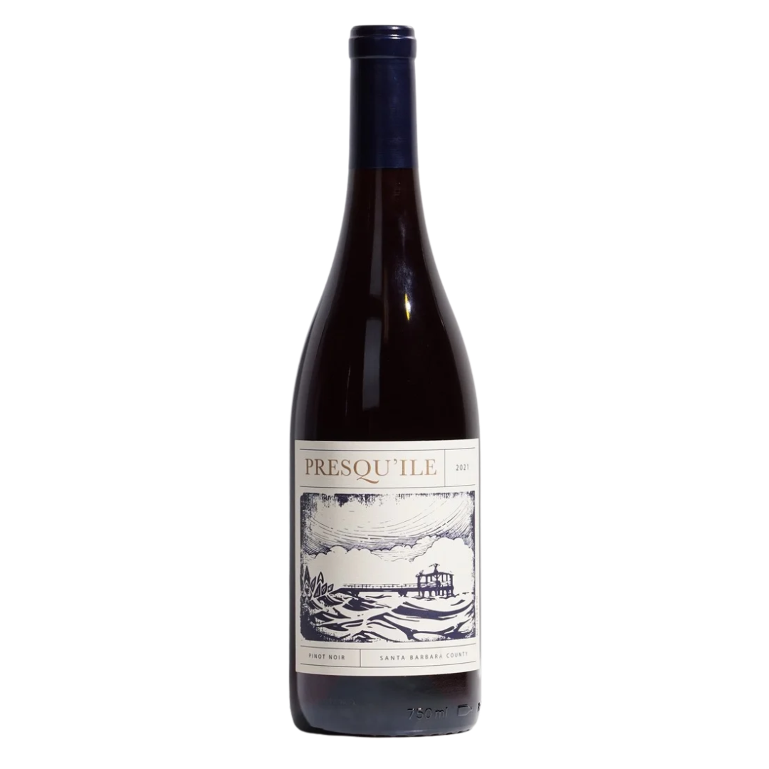 presqu’ile pinot noir santa barbara county 2021 presqu’ile natural red wine santa barbara county usa front