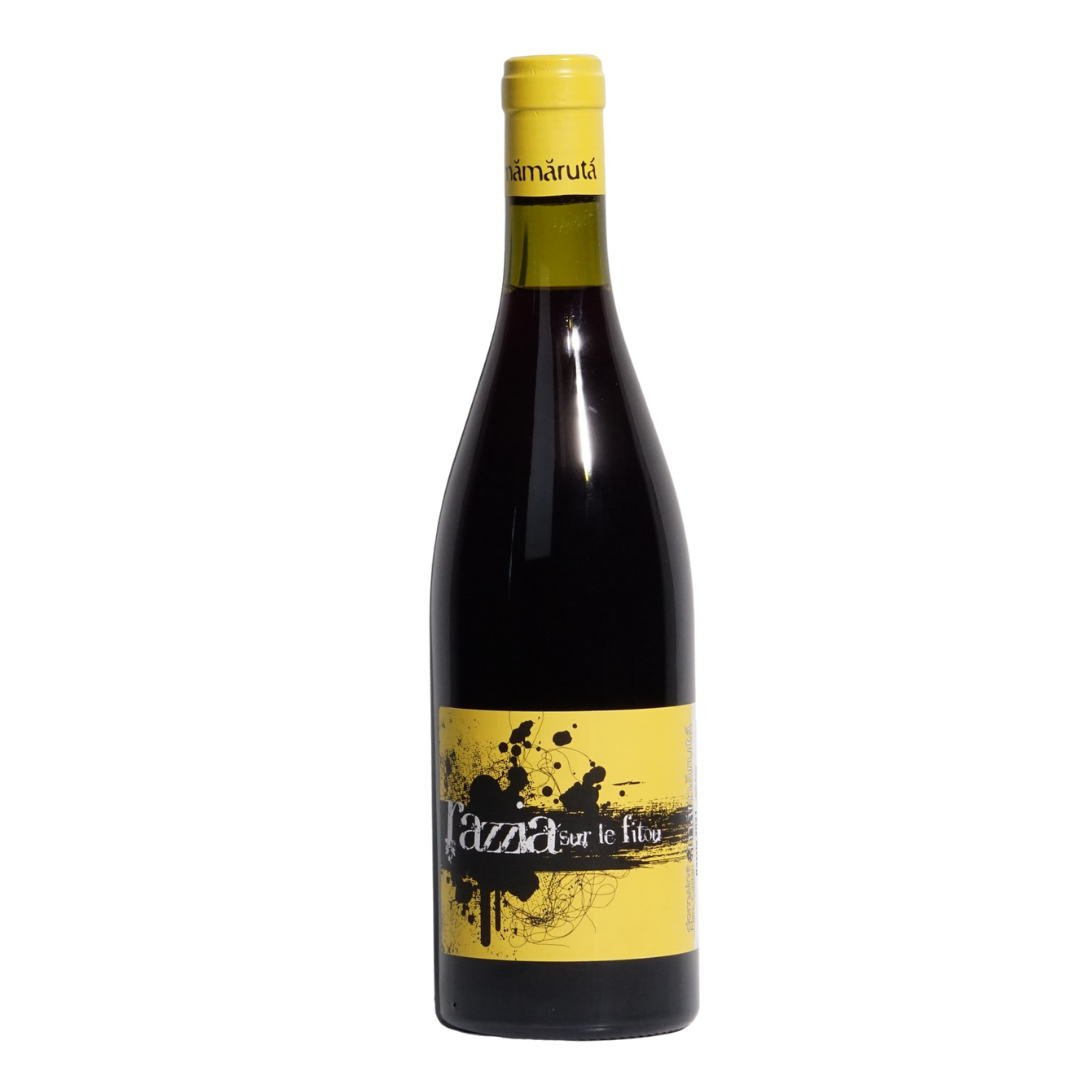 Razzia 2021 natural red wine by Domaine Mamaruta from Languedoc, France, a medium-bodied blend of Grenache, Carignan, Cinsault, and Syrah