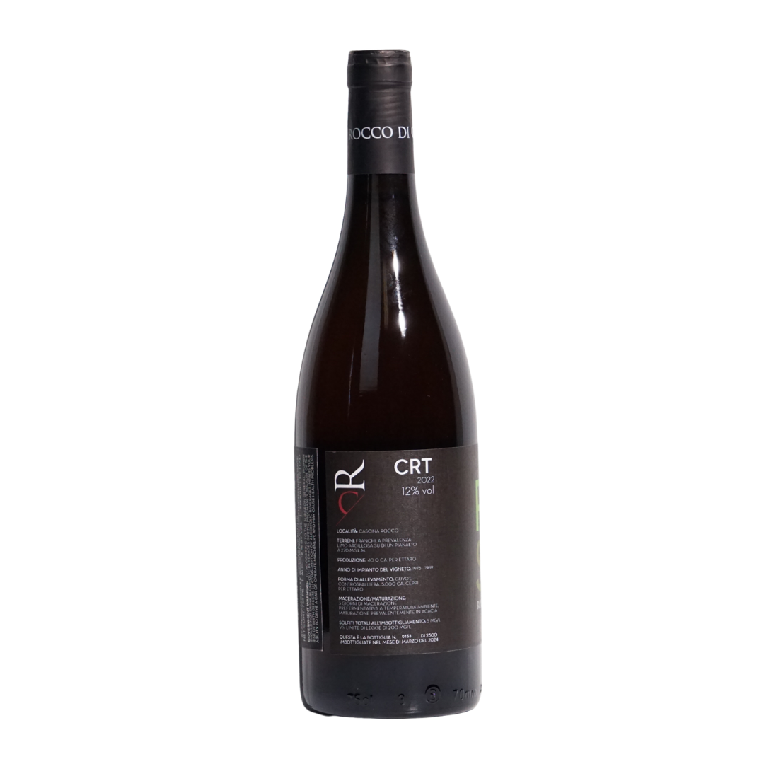 Reis by Rocco di Carpeneto, a natural orange wine from Piedmont, Italy made with Cortese. Textured and lightly structured with a fresh, mineral-driven profile.