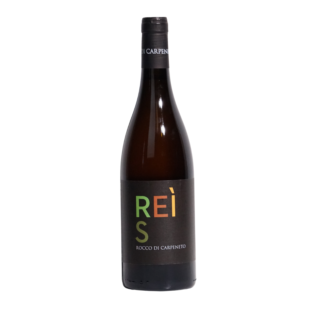 Reis, by Rocco di Carpeneto, is a natural Orange from Piedmont, Italy. Made from Cortese grapes with  SO2. Buy online at MYSA Natural Wine.