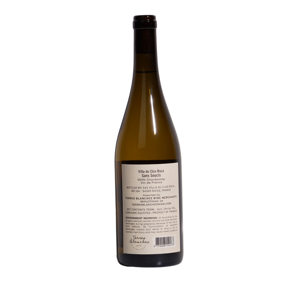 sans soucis chardonnay villa du clos roca natural White wine Languedoc France