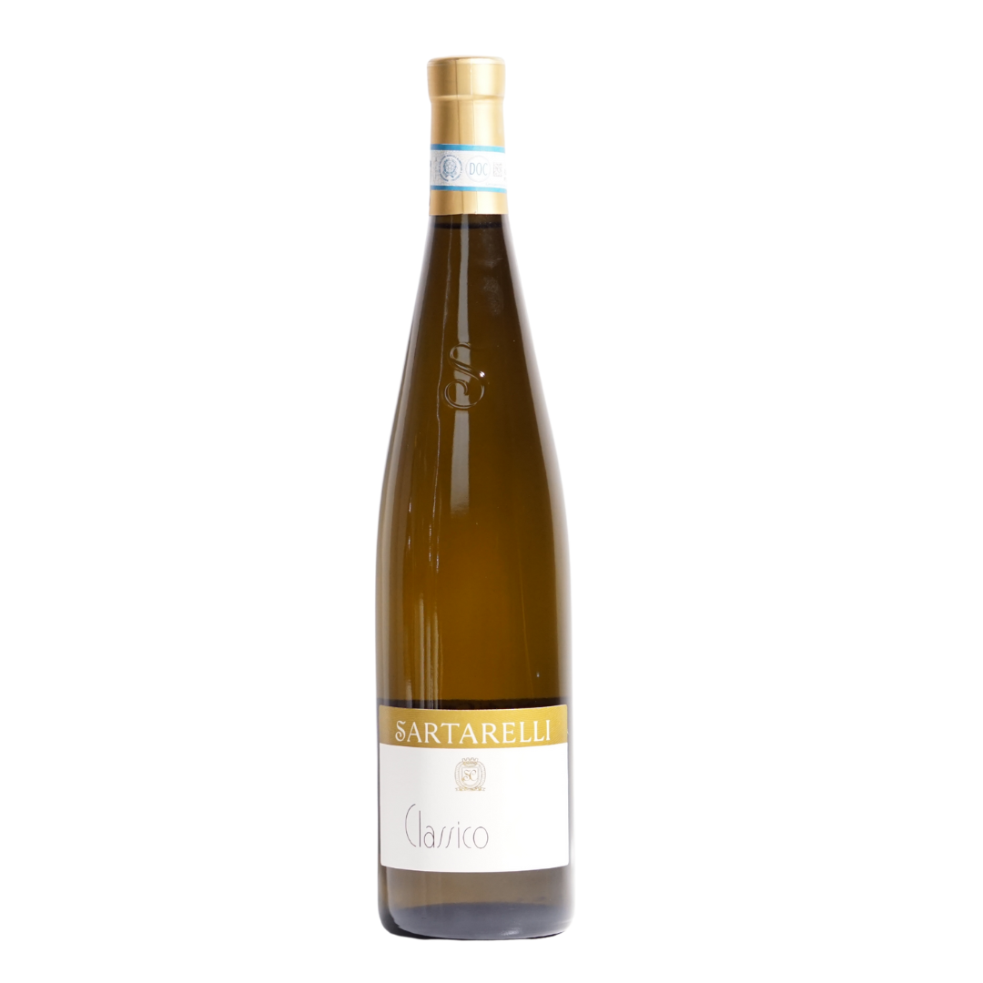 Classico Verdicchio by Sartarelli natural white wine from Marche Castelli di Jesi Italy
