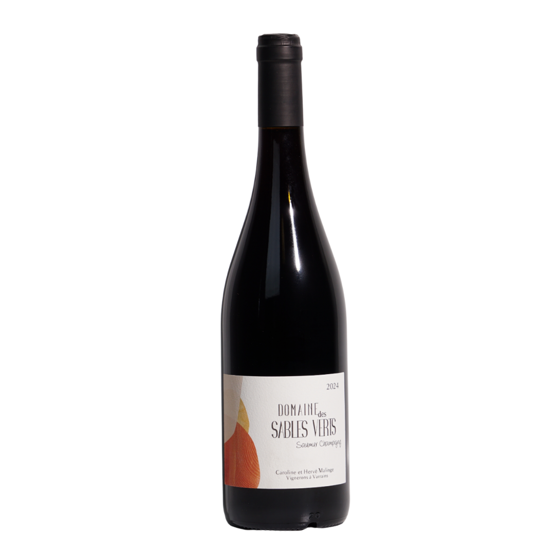 saumur champigny rouge dom des sables verts natural Red wine Loire France