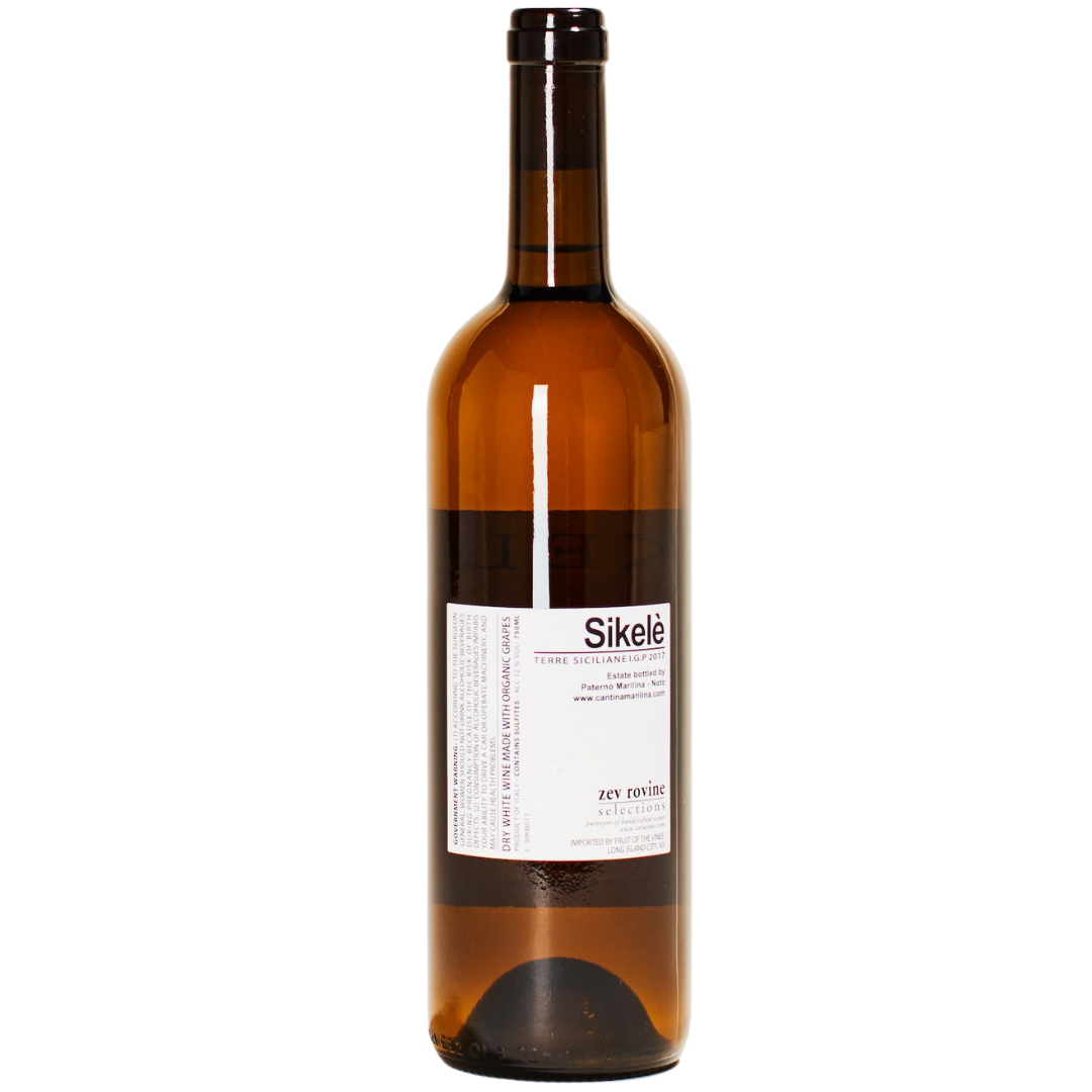 sikele cantina marilina natural orange wine sicily italy back