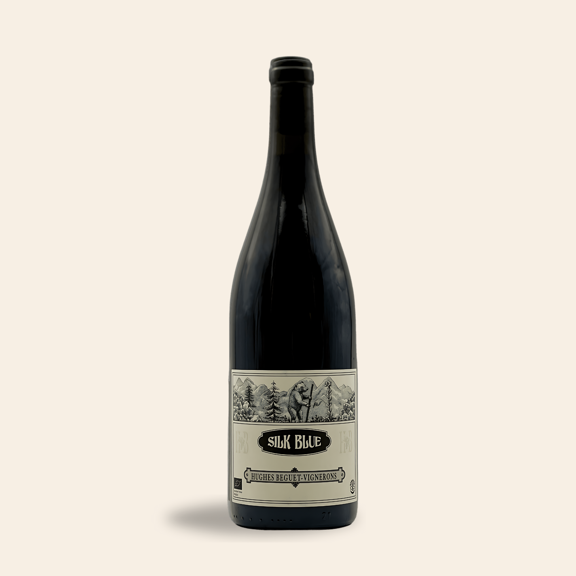 silk blue hughes beguet natural Red wine Jura France