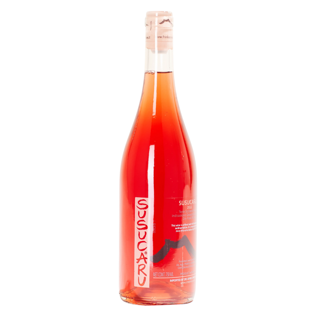 Frank Cornelissen Susucaru Terre Siciliane Rose  Malvasia, Moscadella, Cattaratto, Nerello Mascalese natural Rosé wine Sicily Italy front