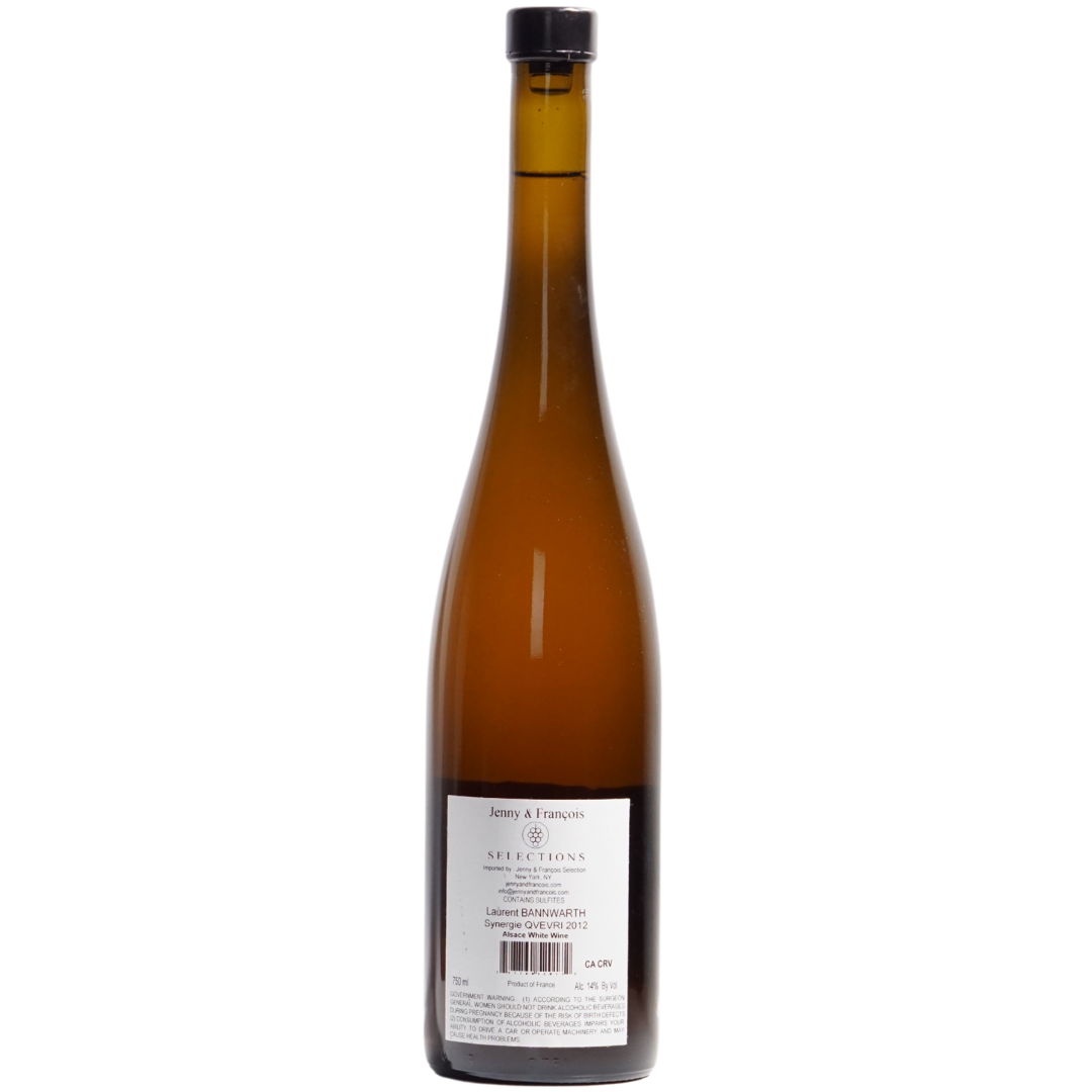 synergie qvevri laurent bannwarth natural Orange wine Alsace France back