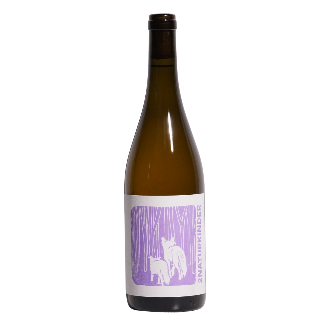 Vater & Sohn NV by 2Naturkinder natural white wine from Franken Germany made from Müller-Thurgau Silvaner and Riesling grapes fresh biodynamic German white blend