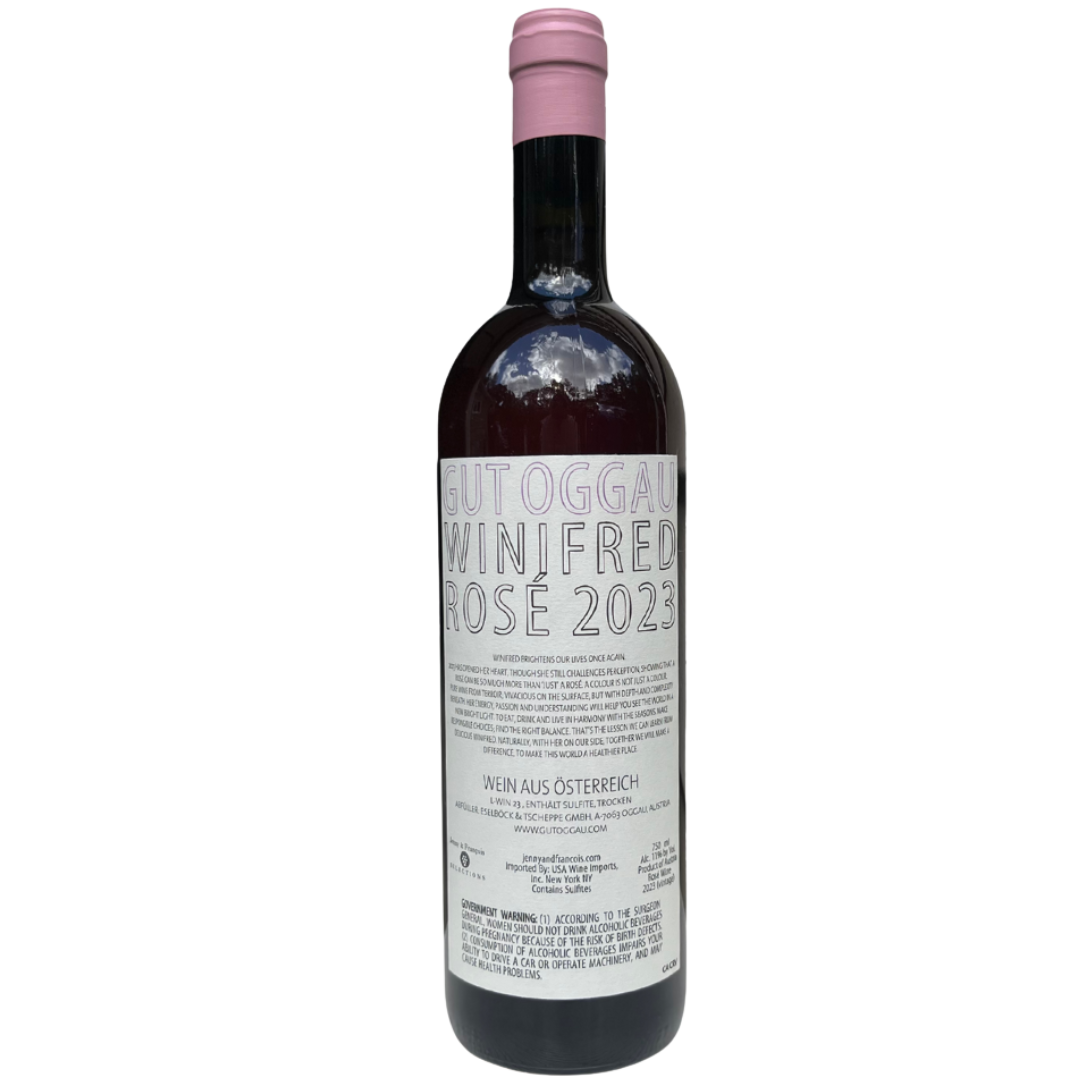 winifred gut oggau natural Rose wine Burgenland Austria back