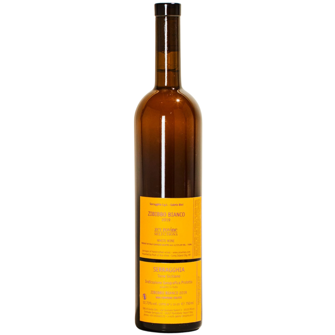 zibbibo gabrio bini pantelleria sicily italy  natural orange wine back