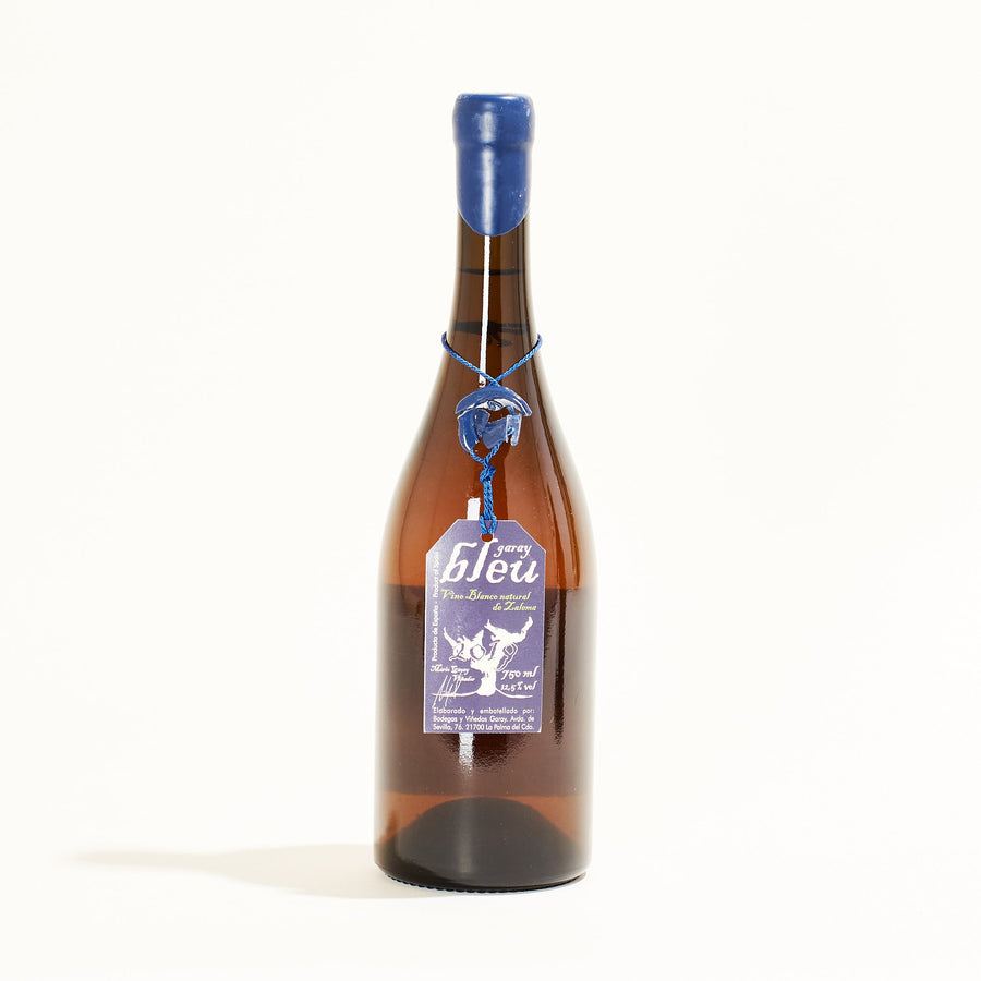 Bodegas Garay Bleu Zalema natural orange wine Condado de Huelva Spain front label