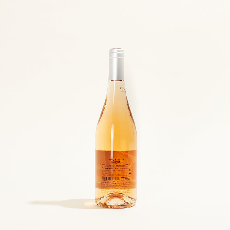 Entracte Rosé Simian natural rose wine Southern Rhone France back