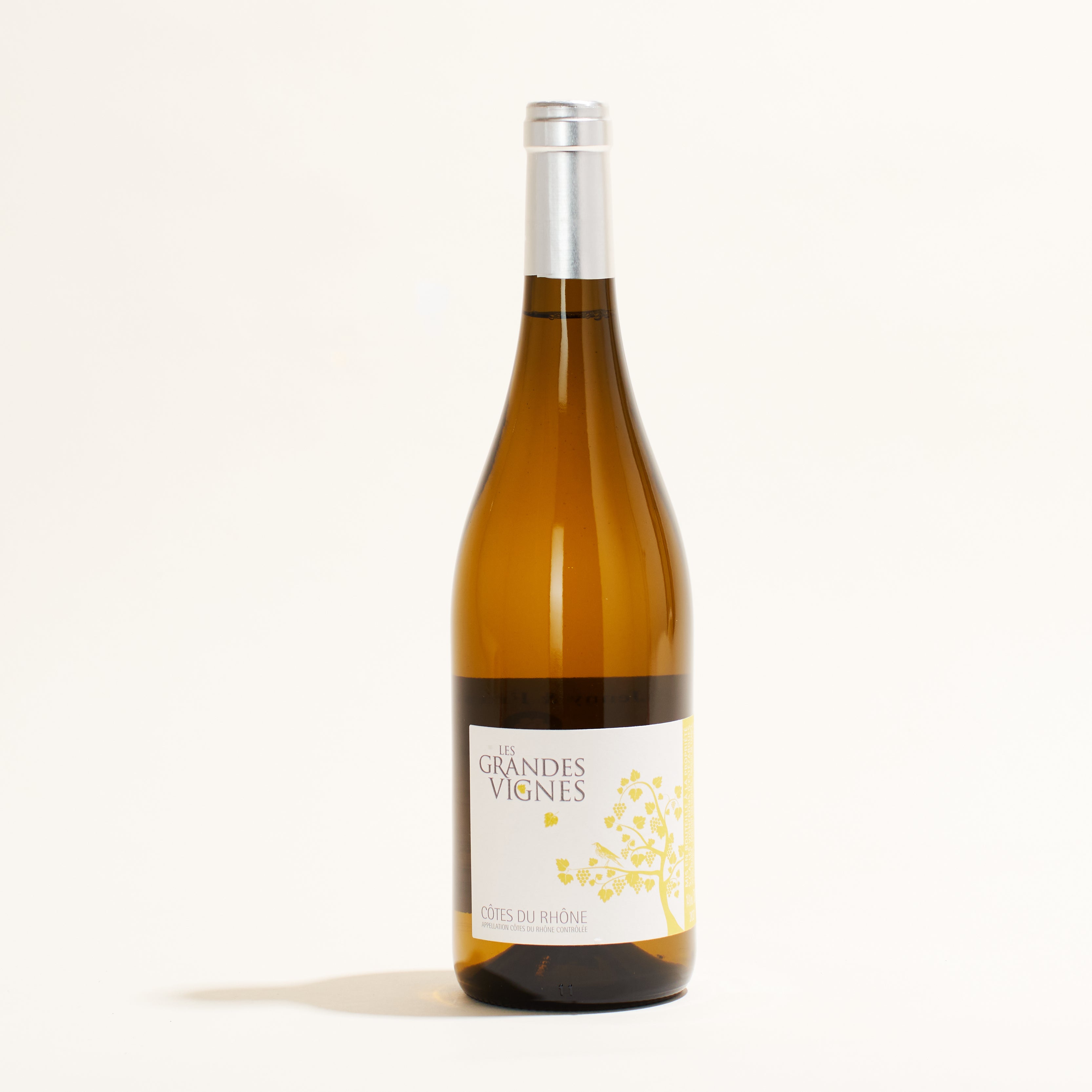 Grandes Vignes Blanc Cave des Vignerons d&#39;Estezargues natural white wine Southern Rhône France front