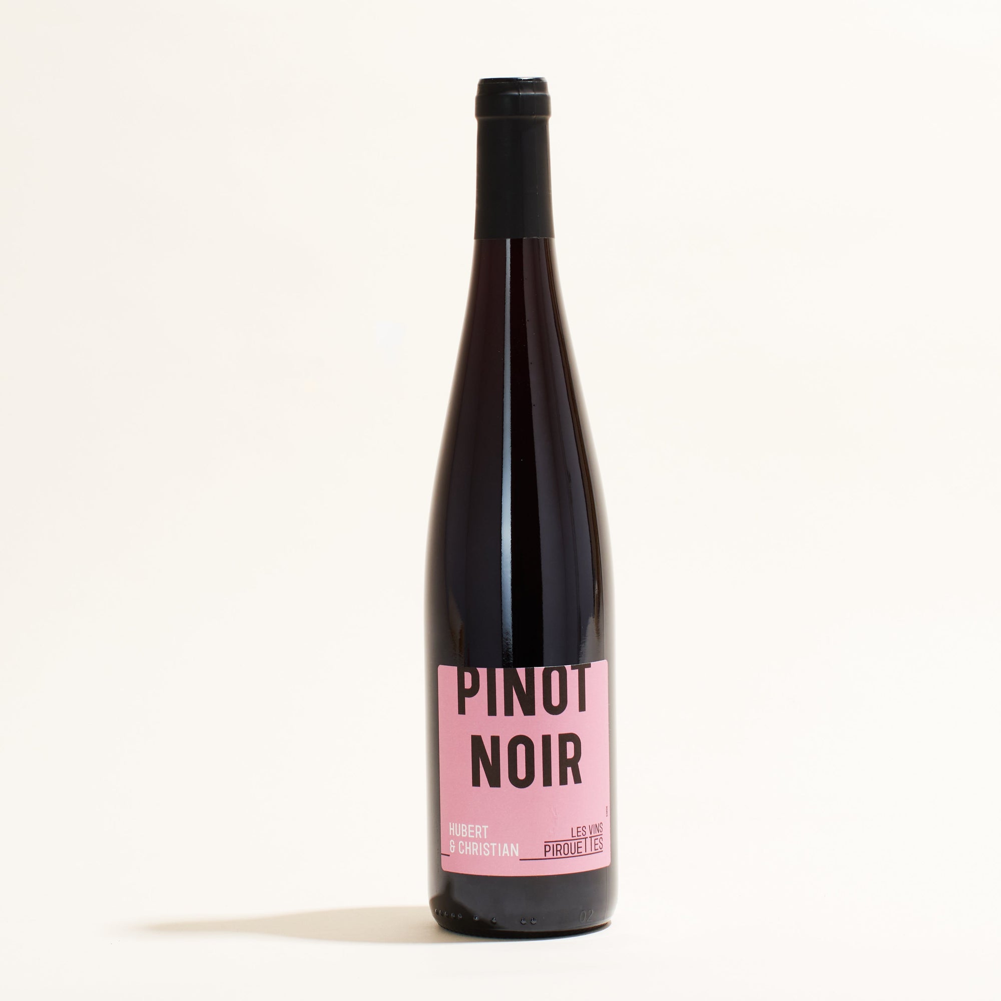 Pinot Noir d'Hubert et Christian Les Vins Pirouettes natural red wine Alsace France front