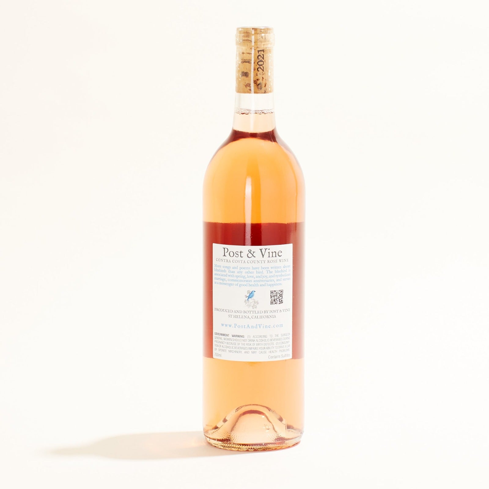 Rose of Carignane Post &amp; Vine natural Rosé wine Contra Costa County USA back
