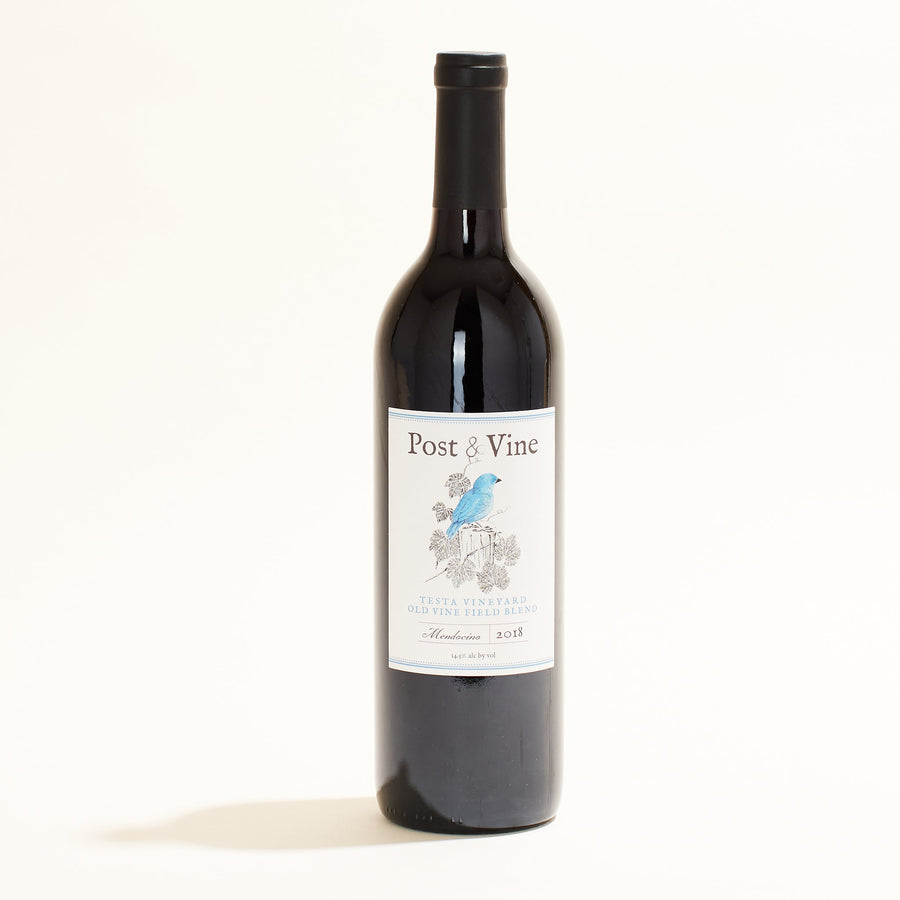 Testa Vineyard Old Vine Field Blend Post & Vine natural red wine Contra Costa County USA front