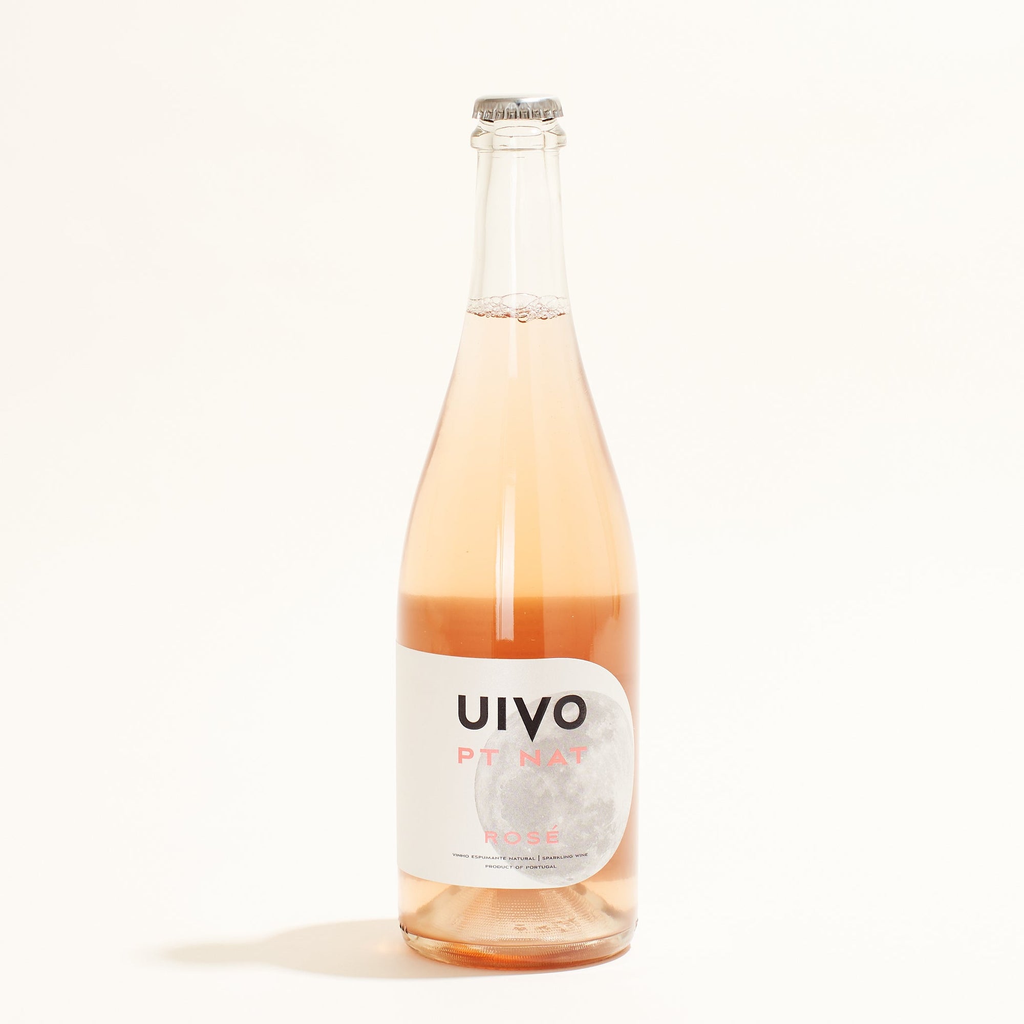 UIVO PR NAT Rose Folias de Baco natural sparkling wine Douro Portugal front