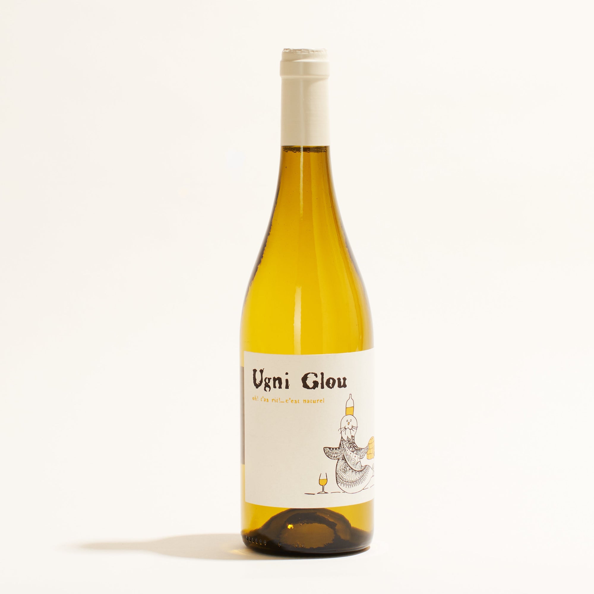 Ugni Glou Rimbert natural white wine Saint-Chinian France front