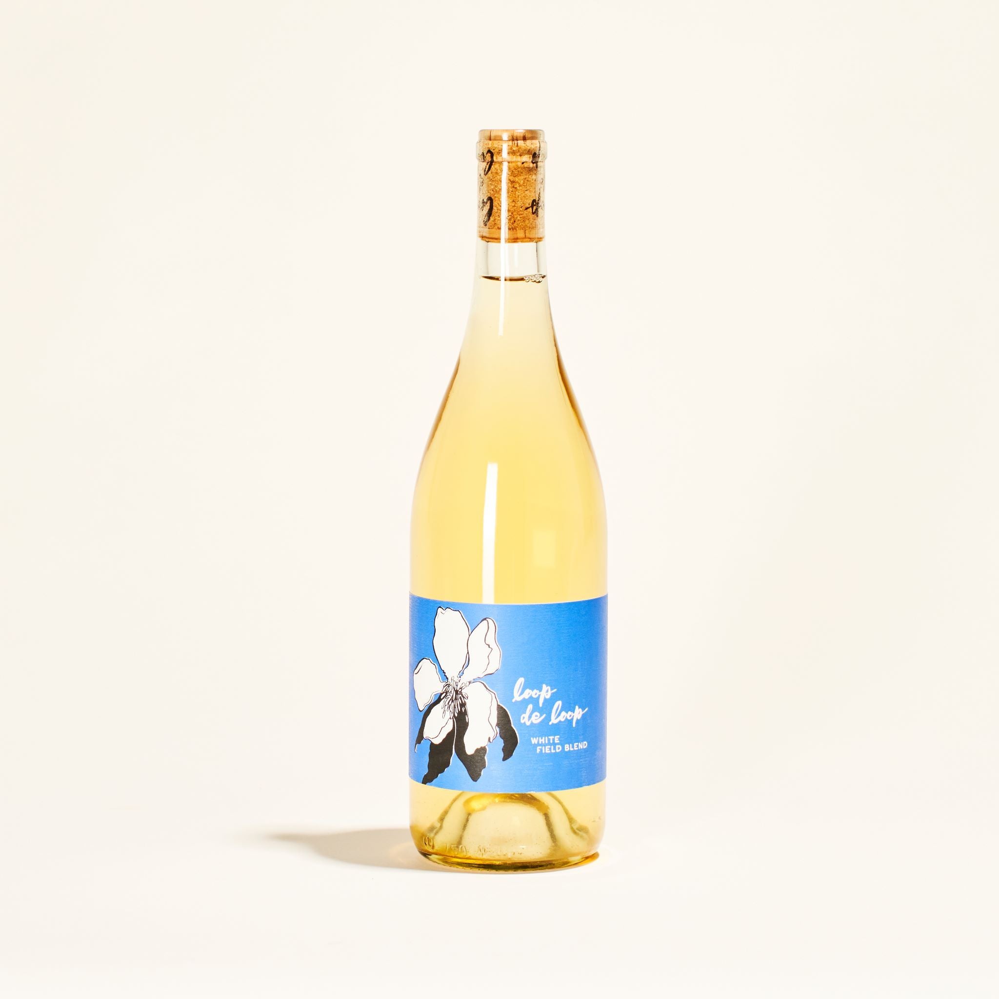 natural white wine bottle acadia vineyard white field blend loop de loop oregon usa