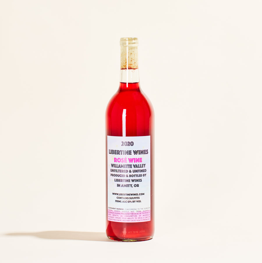 natural rose wine acid freak rose libertine oregon usa 