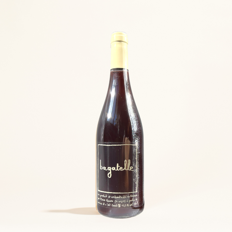 bagatelle pierre rousse natural Red wine Languedoc France front