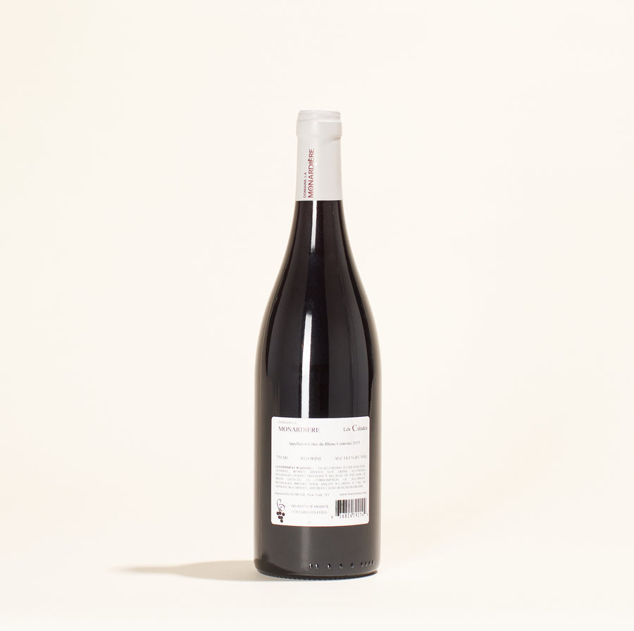 calades domaine la monardiere natural red wine rhone france
