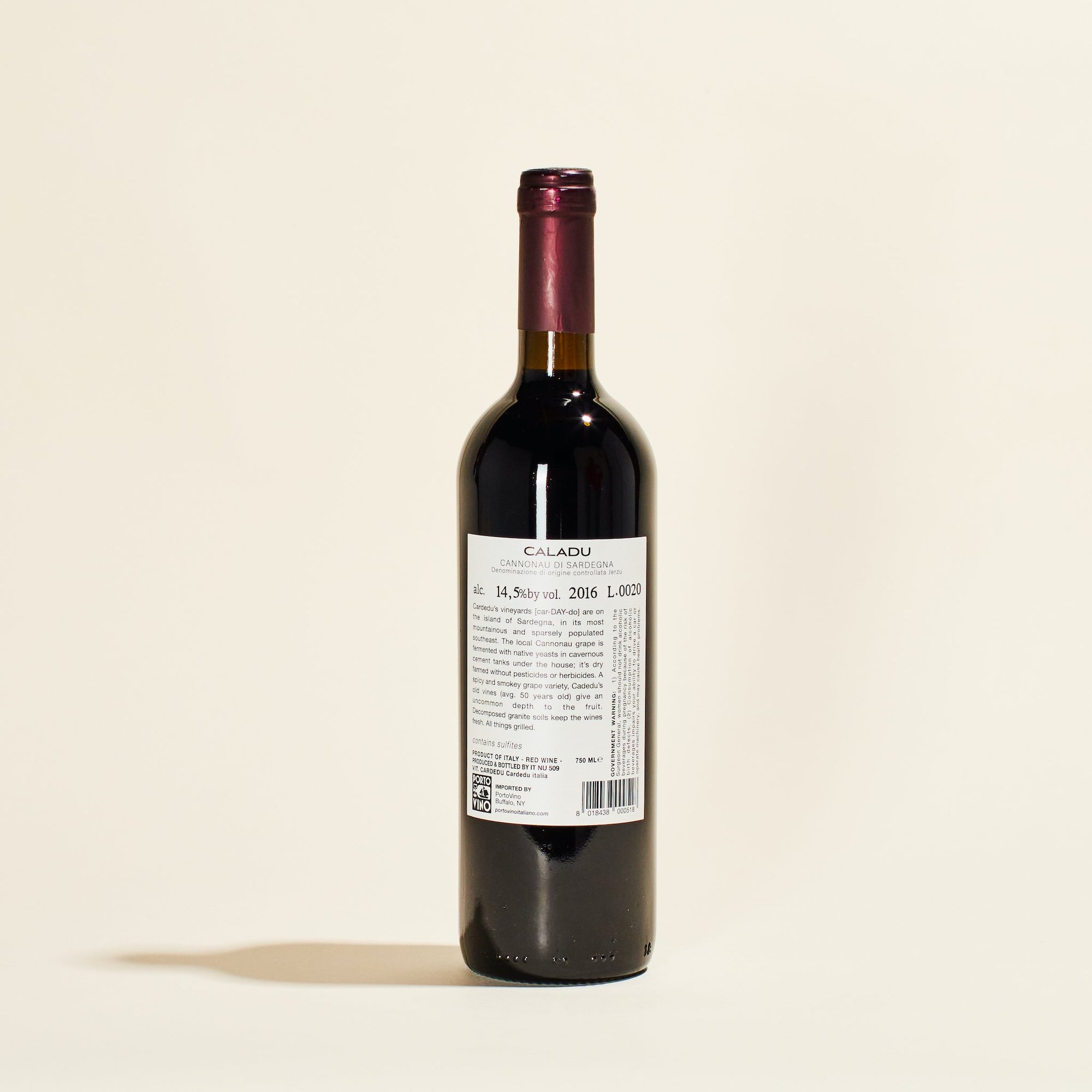 red natural wine caladu cardedu