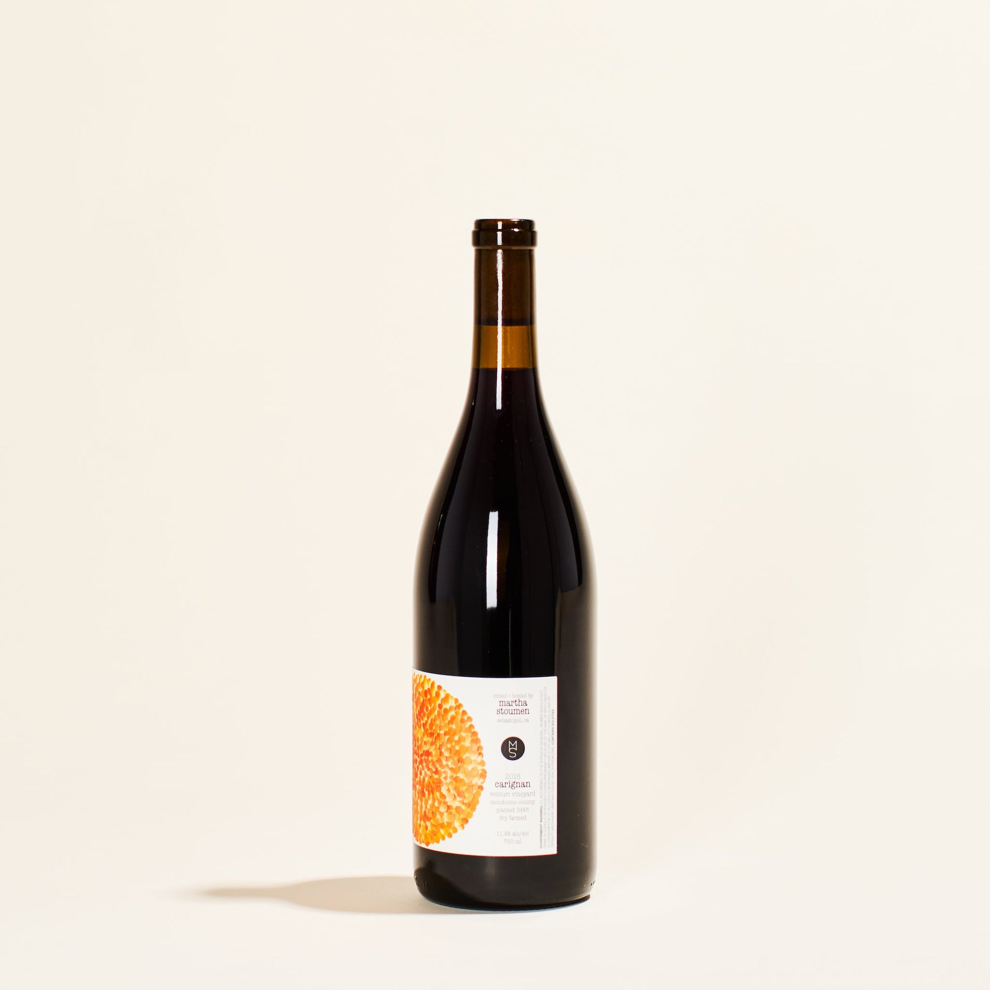 natural red wine carignan martha stoumen california usa