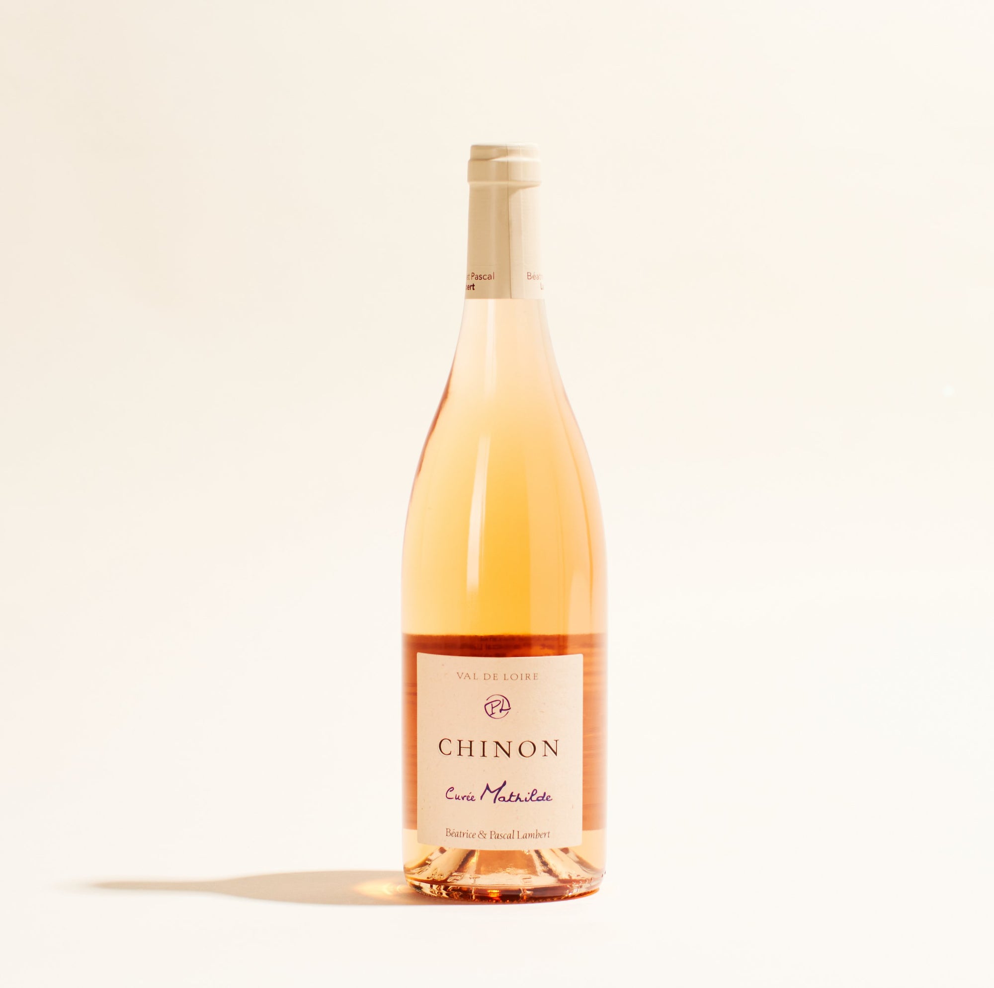 chinon rose cuvee mathilde domaine beatrice and pascal lambert natural Rose wine Loire Valley France front