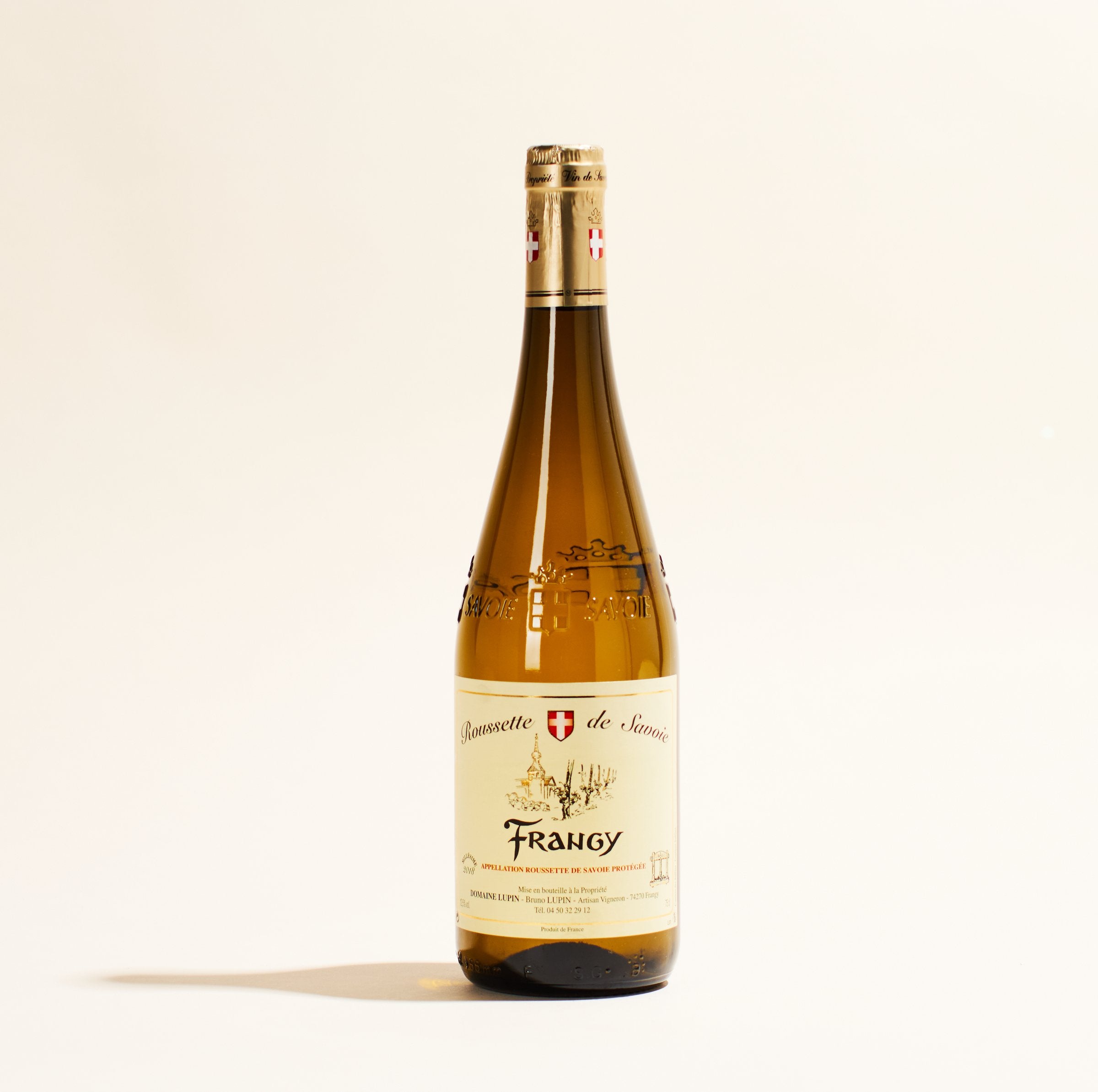 frangy domaine lupin bugey france natural white wine bottle