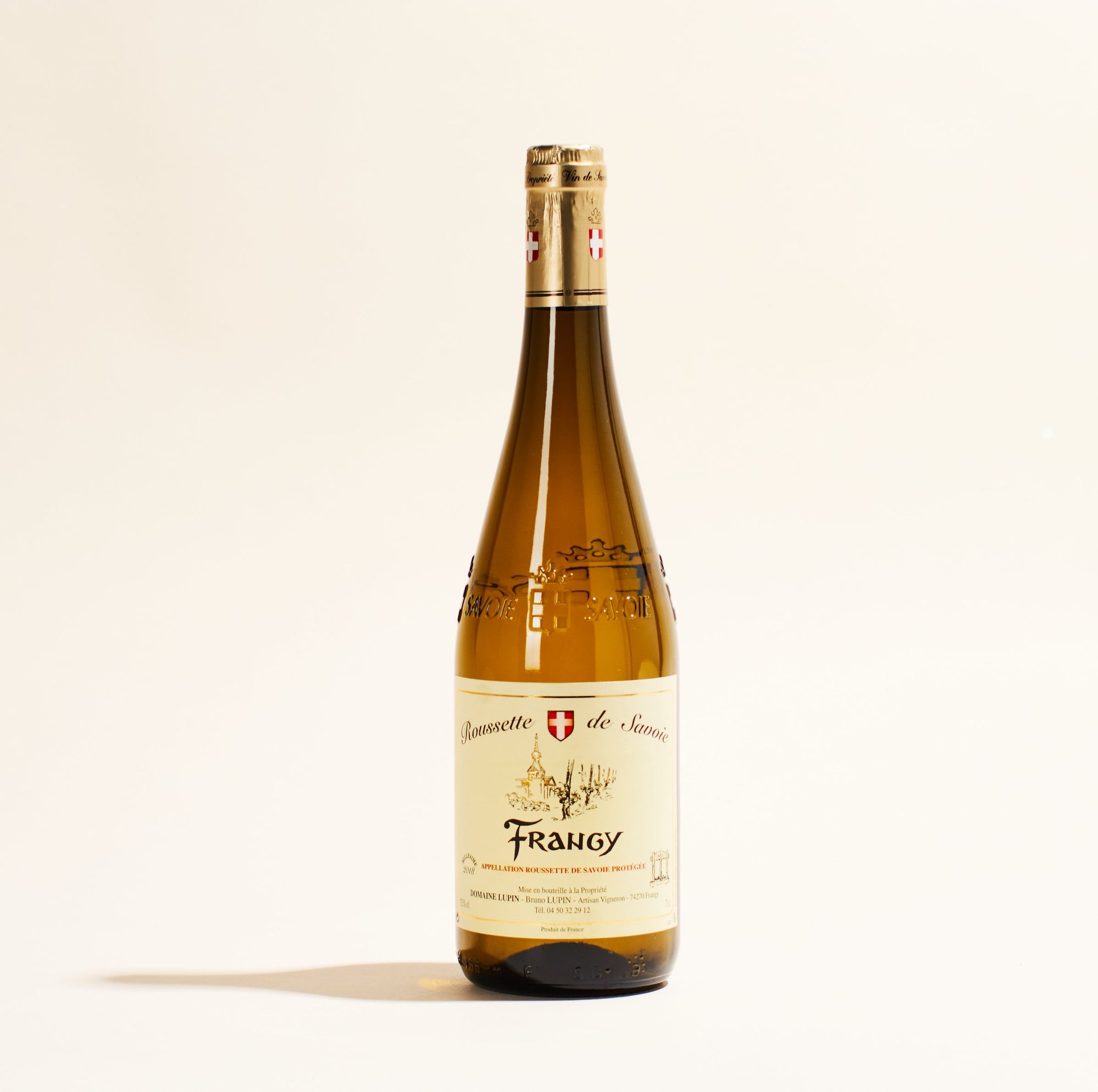 frangy domaine lupin bugey france natural white wine bottle