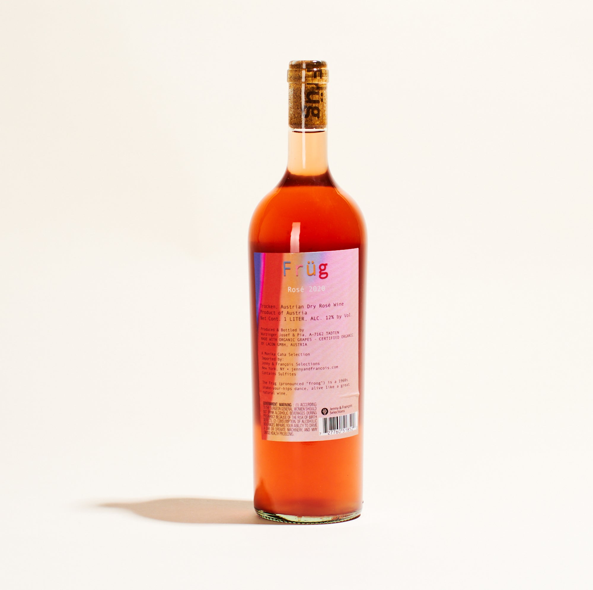 frug rose frug  natural rose wine  burgenland austria back