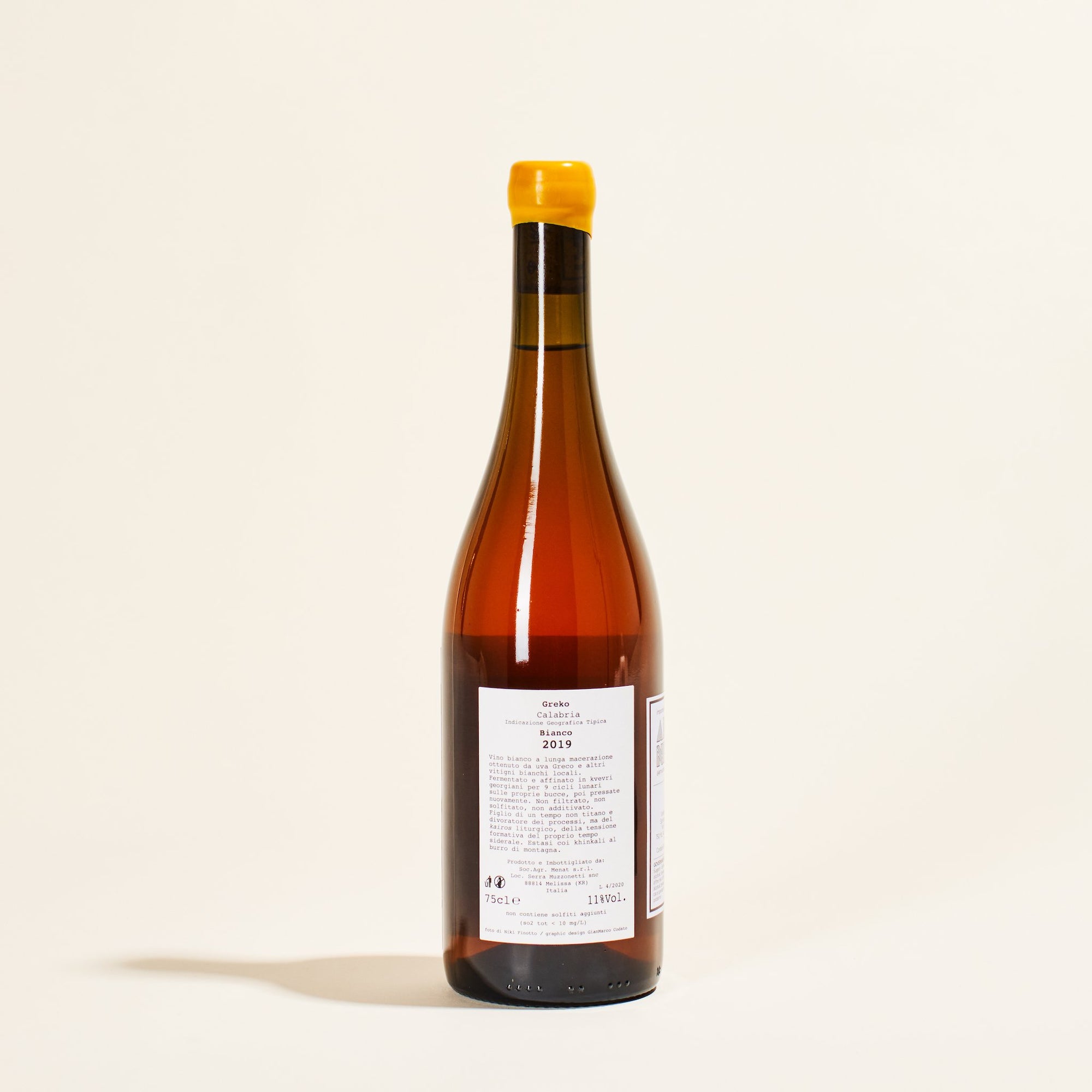 greko menat natural orange wine calabria italy