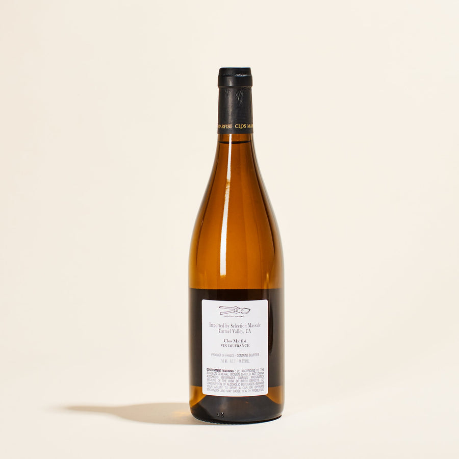 natural white wine bottle grotta di sole blanc marfisi patrimonio france 