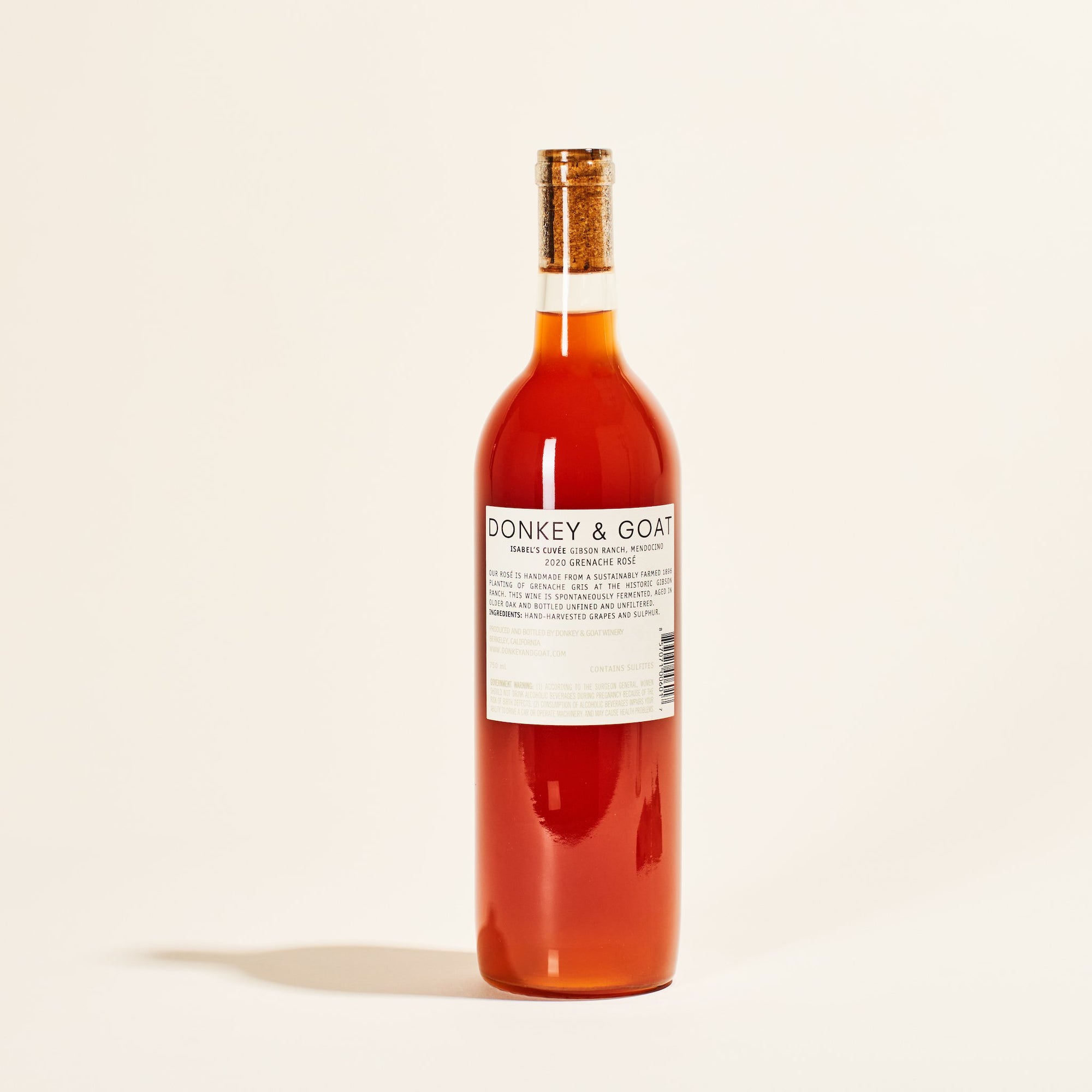 california usa Isabels cuvee rose donkey goat rose natural wine 