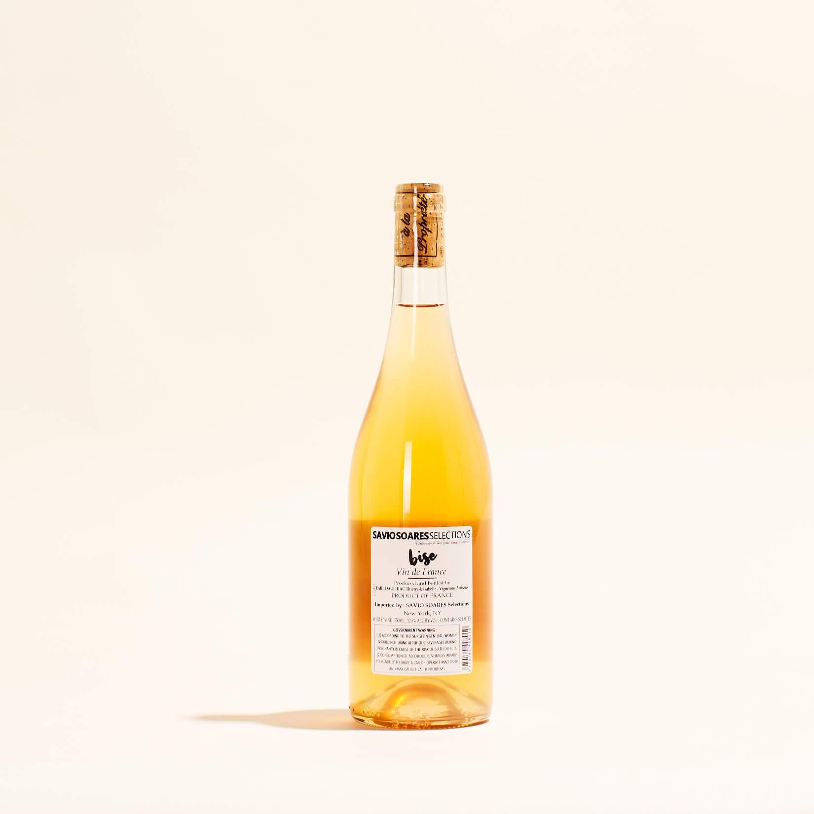 la bise chateau le payral natural Orange wine Bergerac France back label