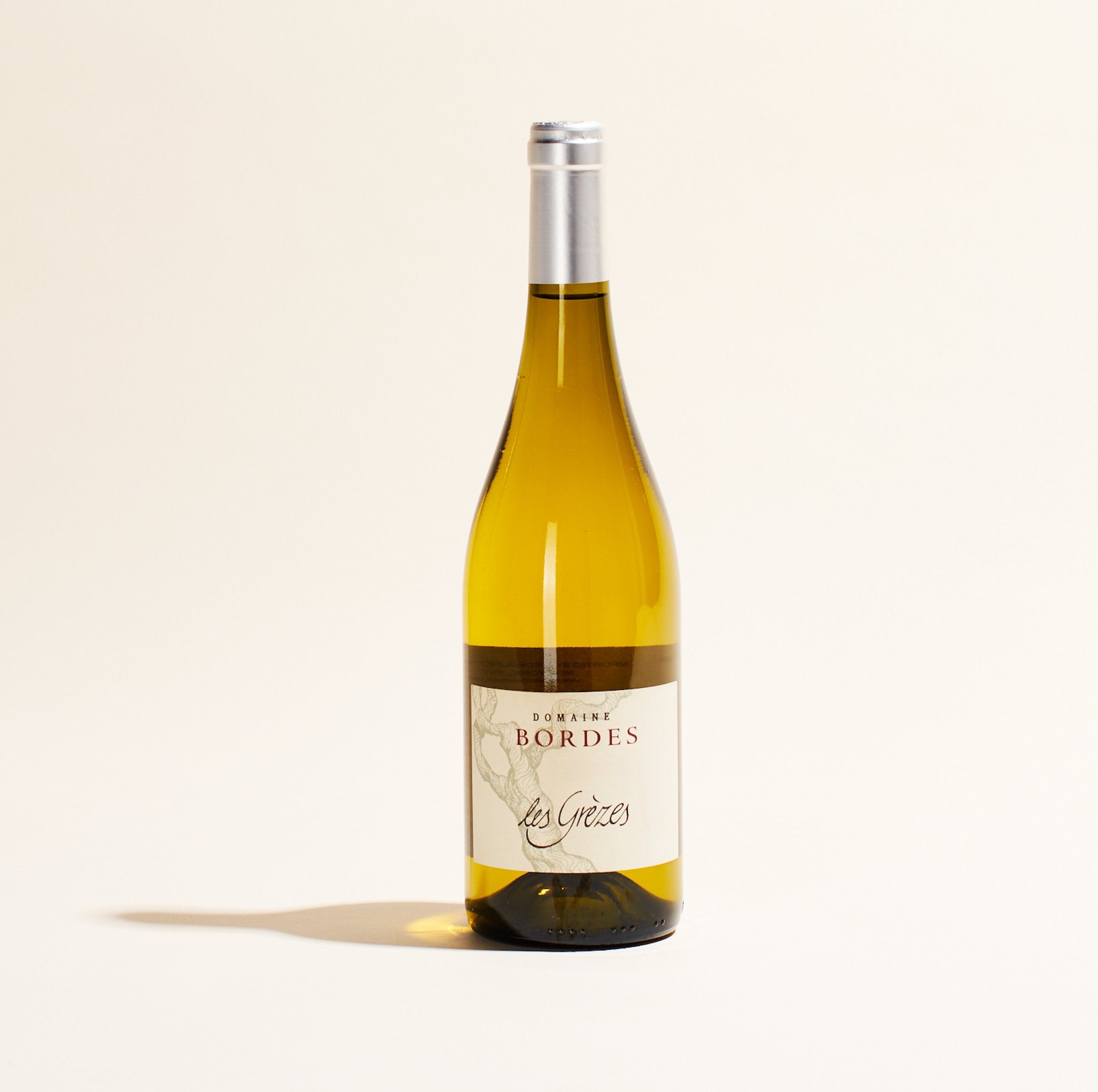 les grezes domaine bordes languedoc france natural white wine bottle