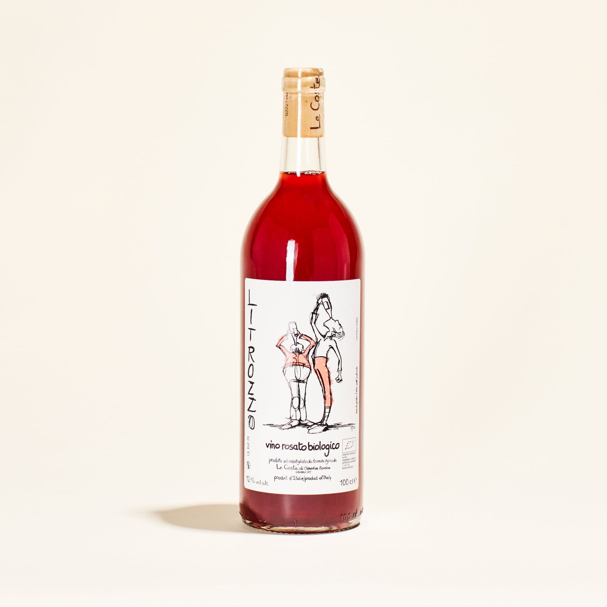 litrozzo rosato le coste natural rose wine lazio italy