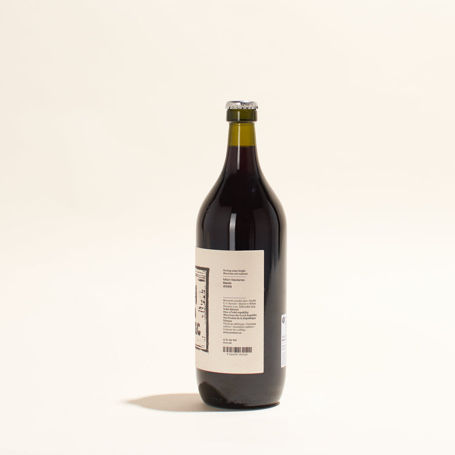 nach nestarec natural Red wine Moravia Czech Republic back label
