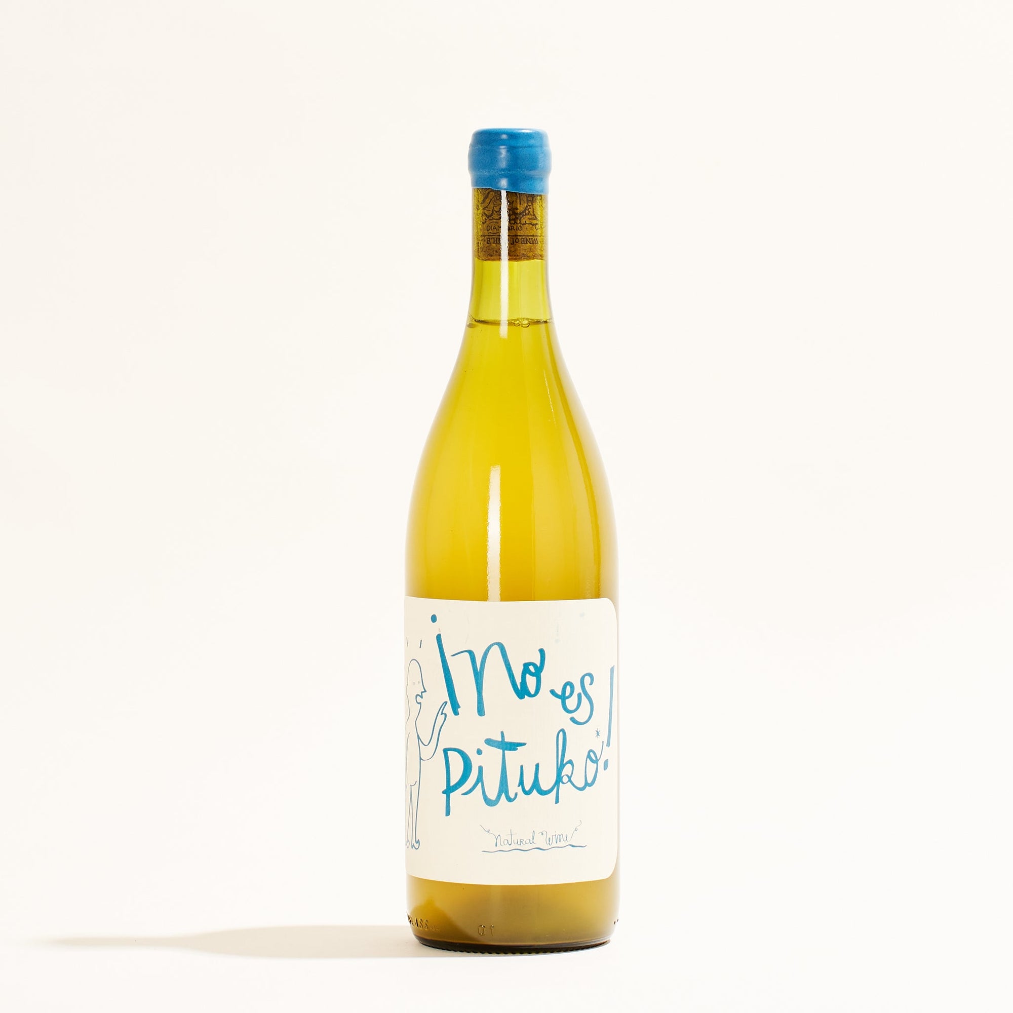 no es pituko viognier vina echeverria natural white wine cuirco valley chile front