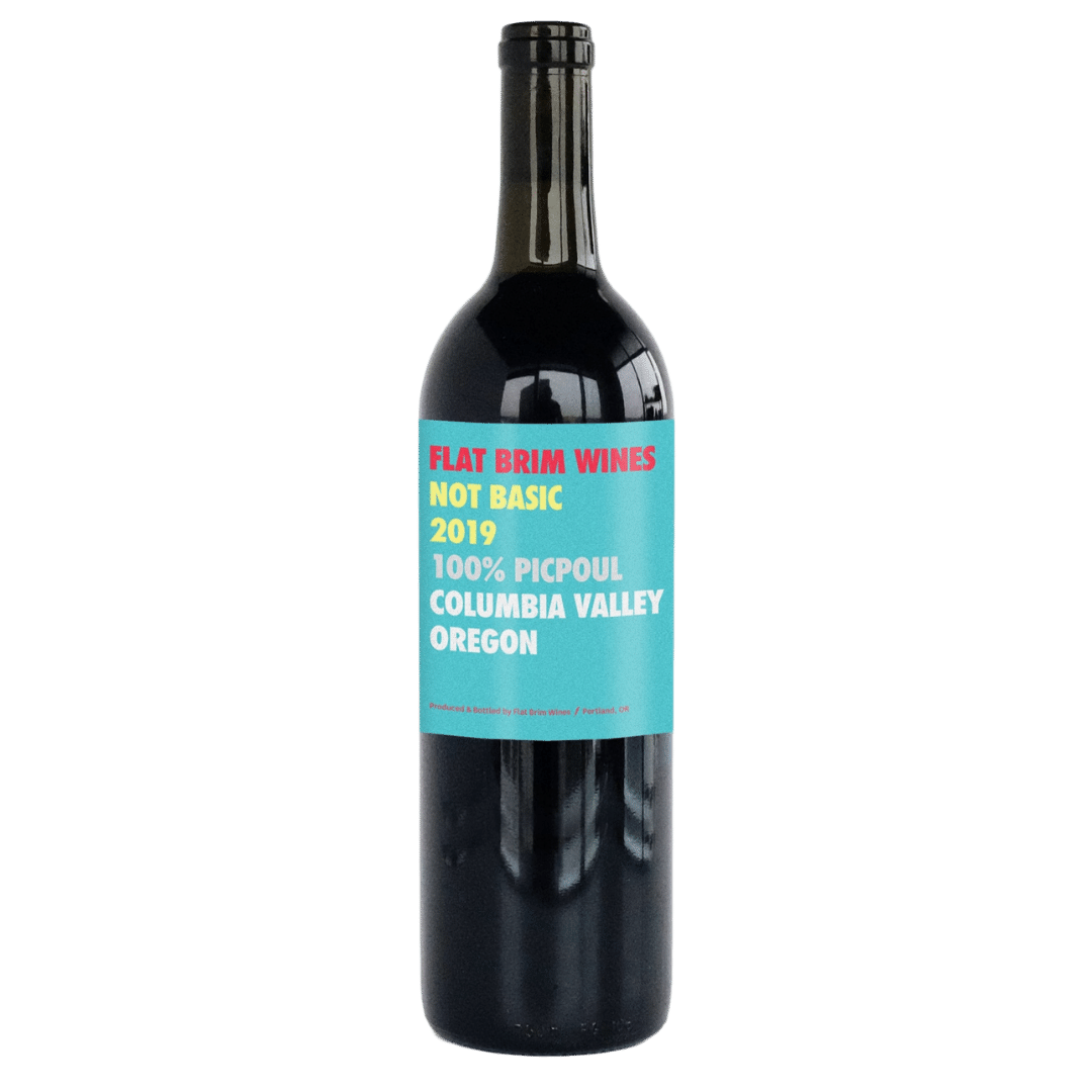 not basic flat brim wines oregon usa natural orange wine