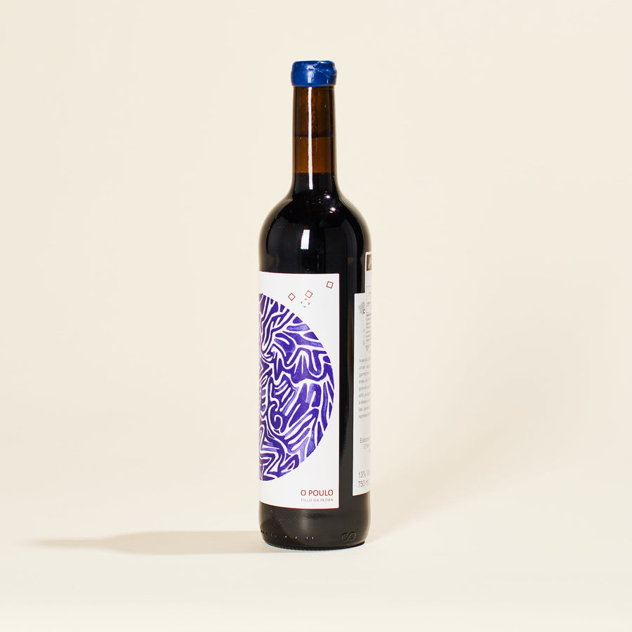 natural red wine bottle galicia spain o poulo la perdida 