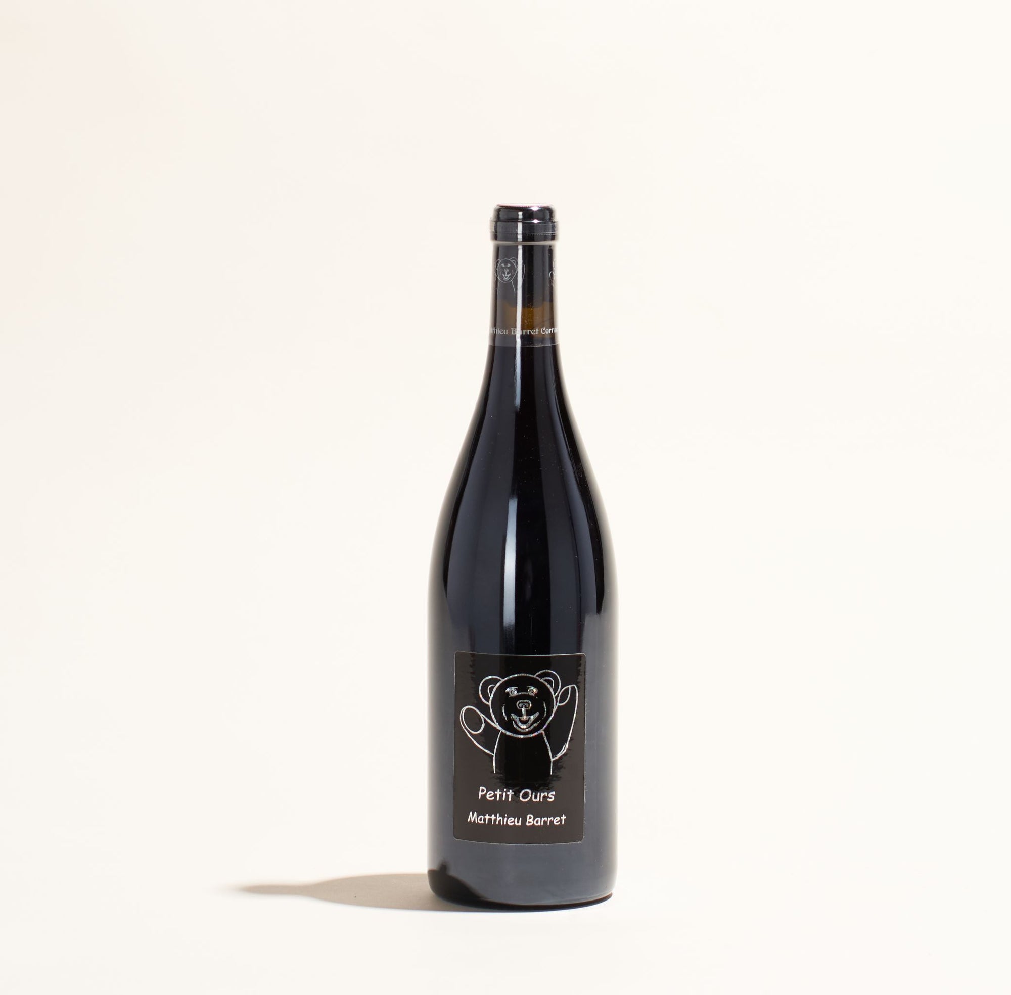 petit ours matthieu barret natural red wine syrah cotes du rhone france front