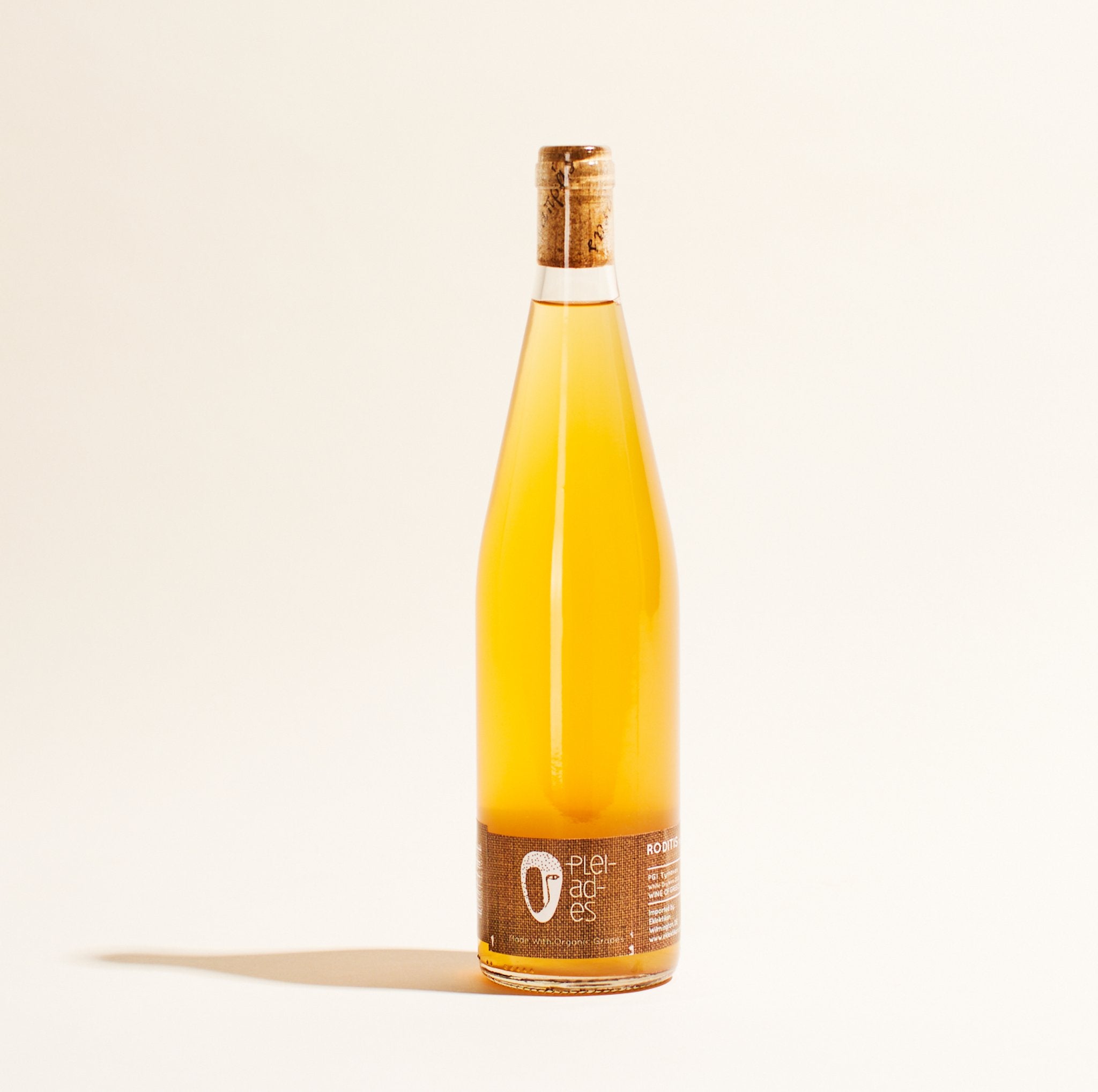 pleiades papras bio wines tyrnavos greece natural white orange wine bottle