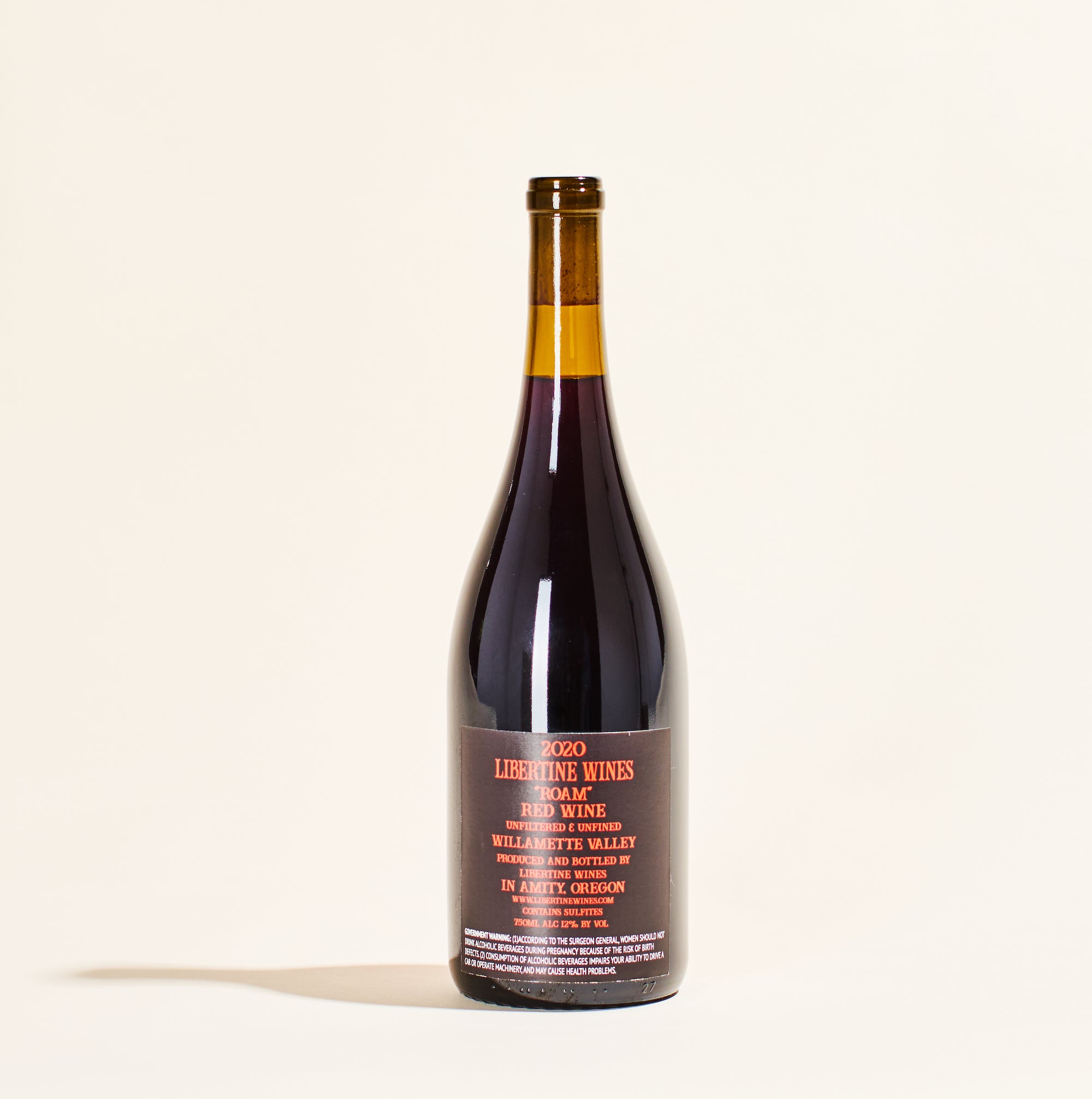 red natural wine roam libertine